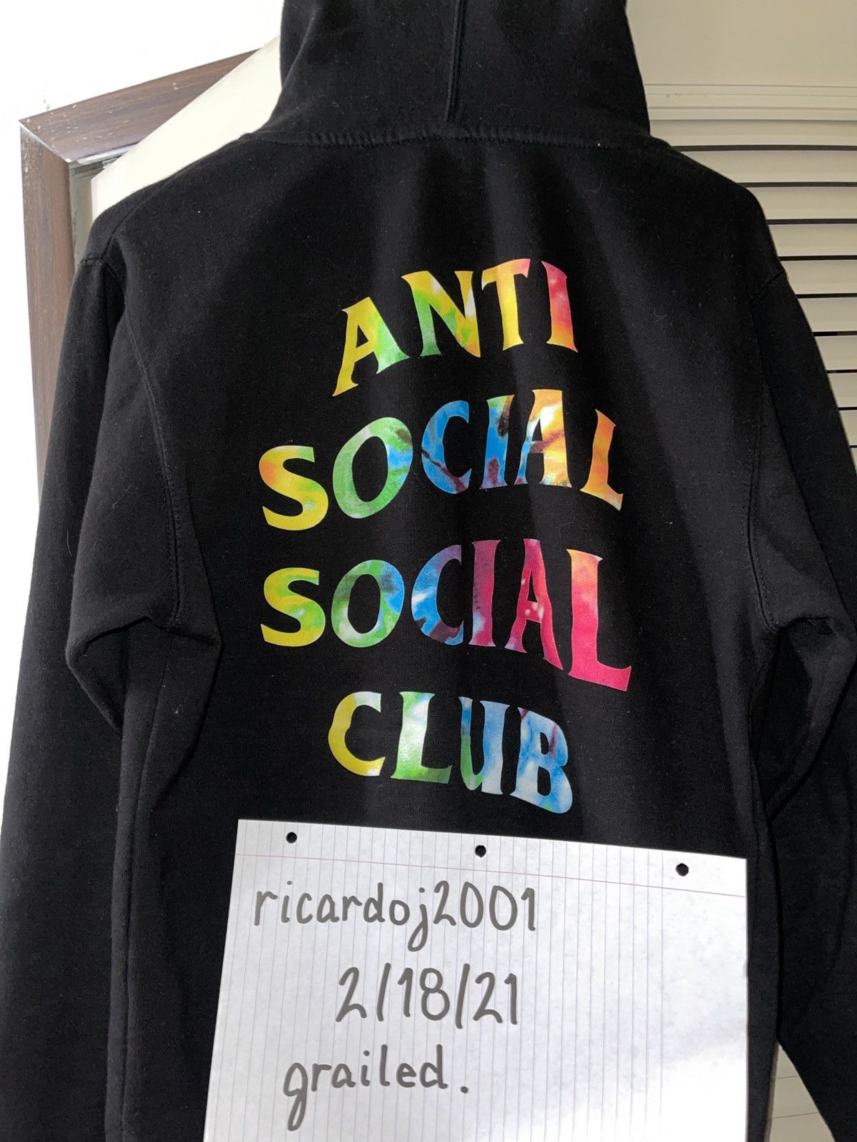 DS Anti Social Social Club ASSC Black Logo KKOCH White Hoodie Supreme Bape  Kith