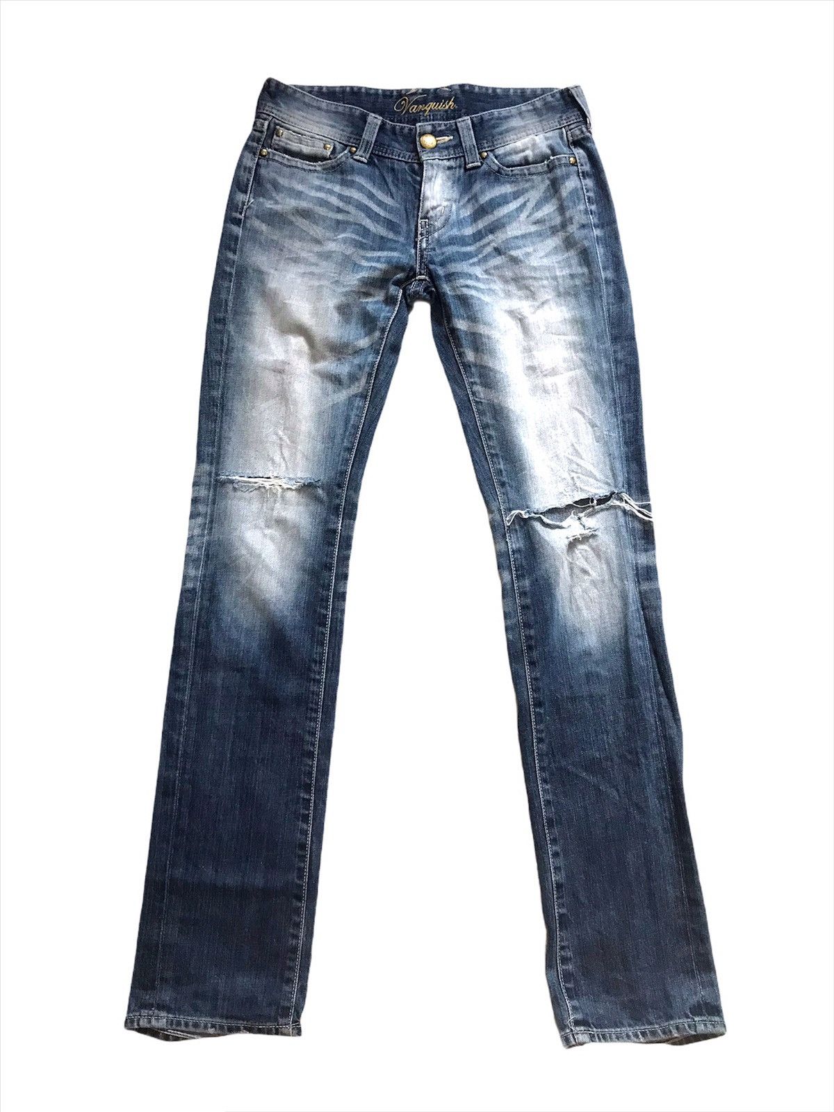 Vanquish distressed ripped jeans