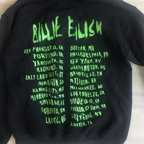 Billie eilish discount world tour hoodie