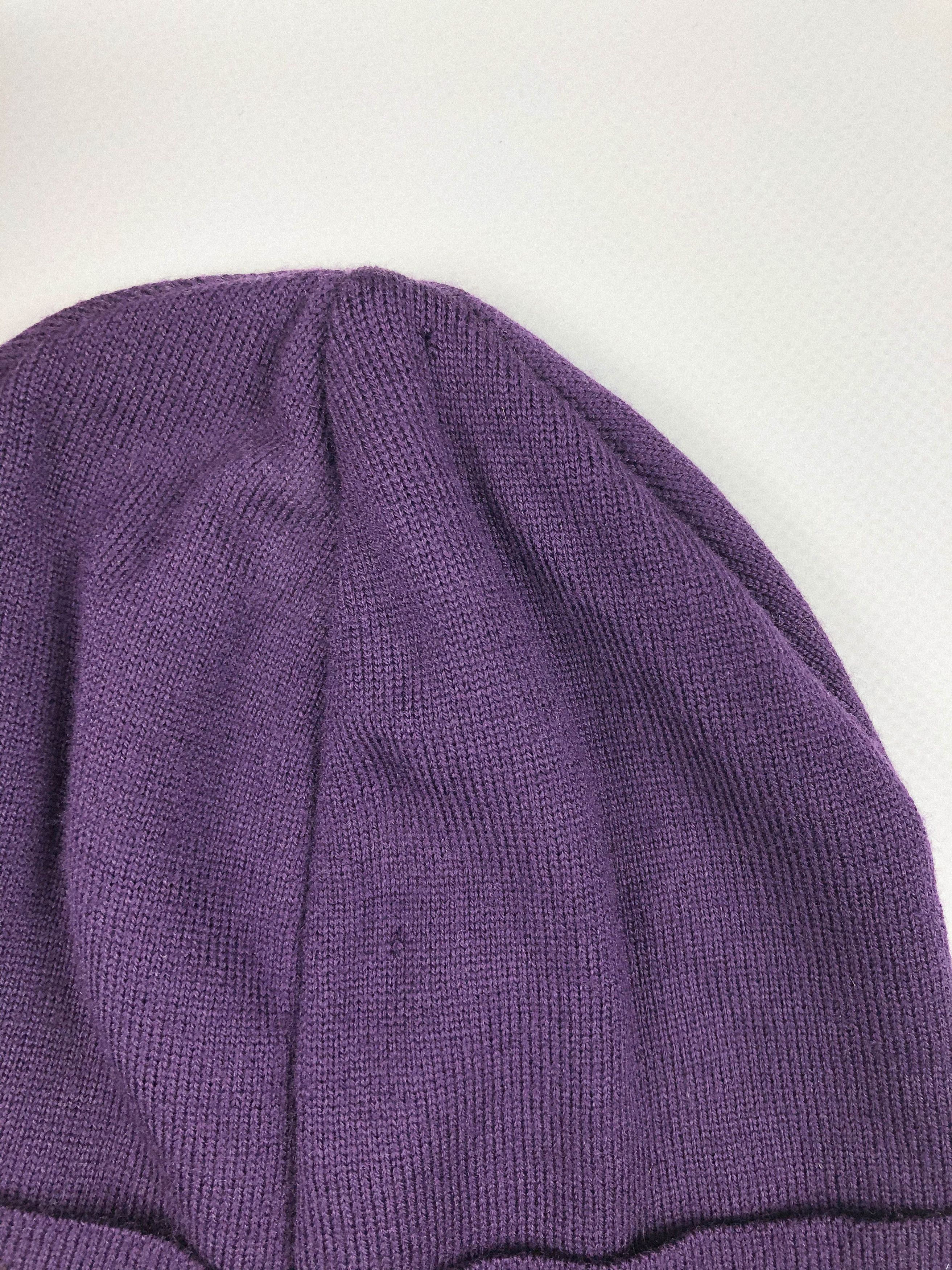 Fendi Fendi Wool Hat Monogram Purple Size ONE SIZE - 5 Thumbnail
