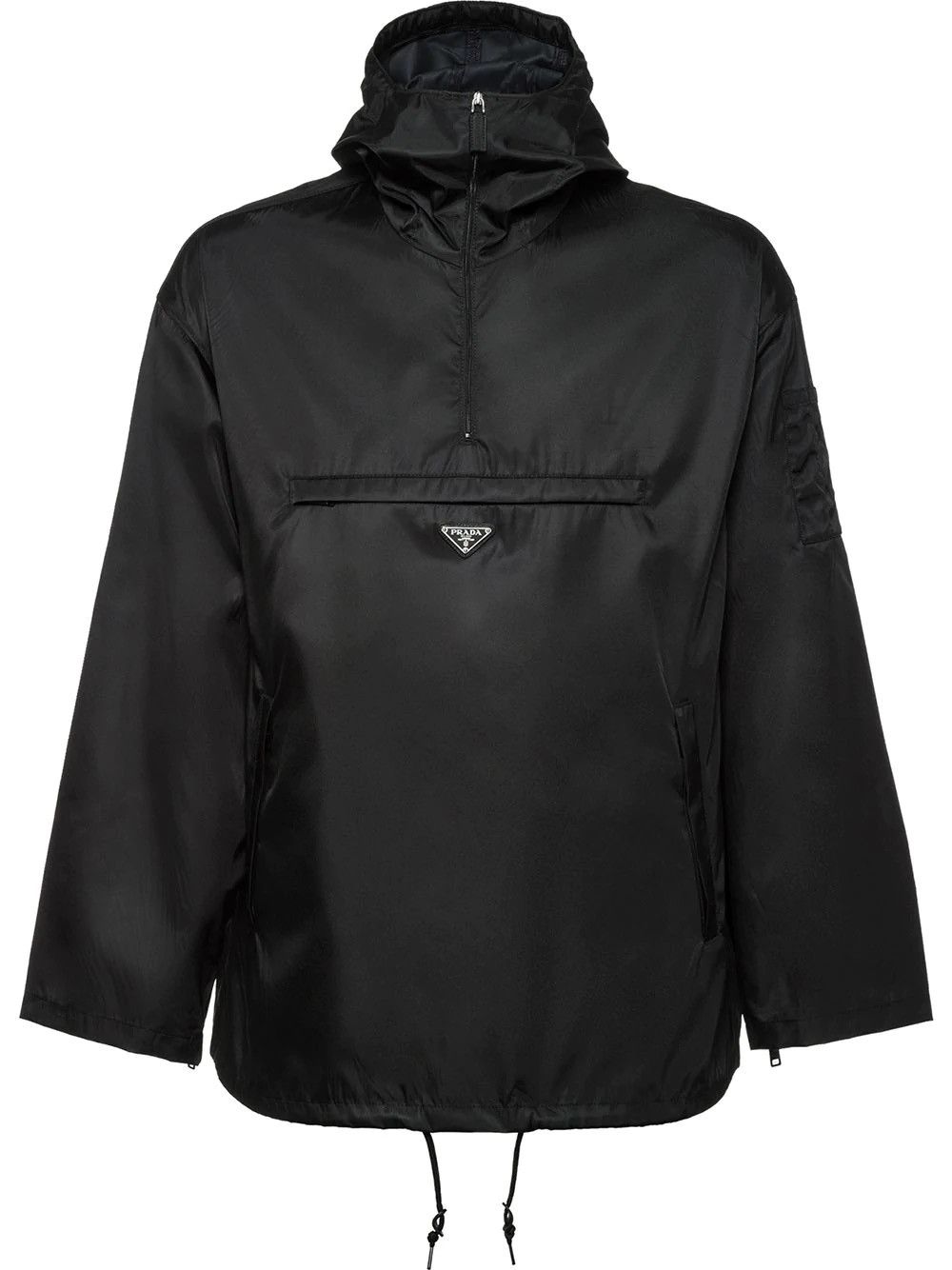 Prada Prada Black Nylon Gabardine Anorak Jacket - Frank Ocean