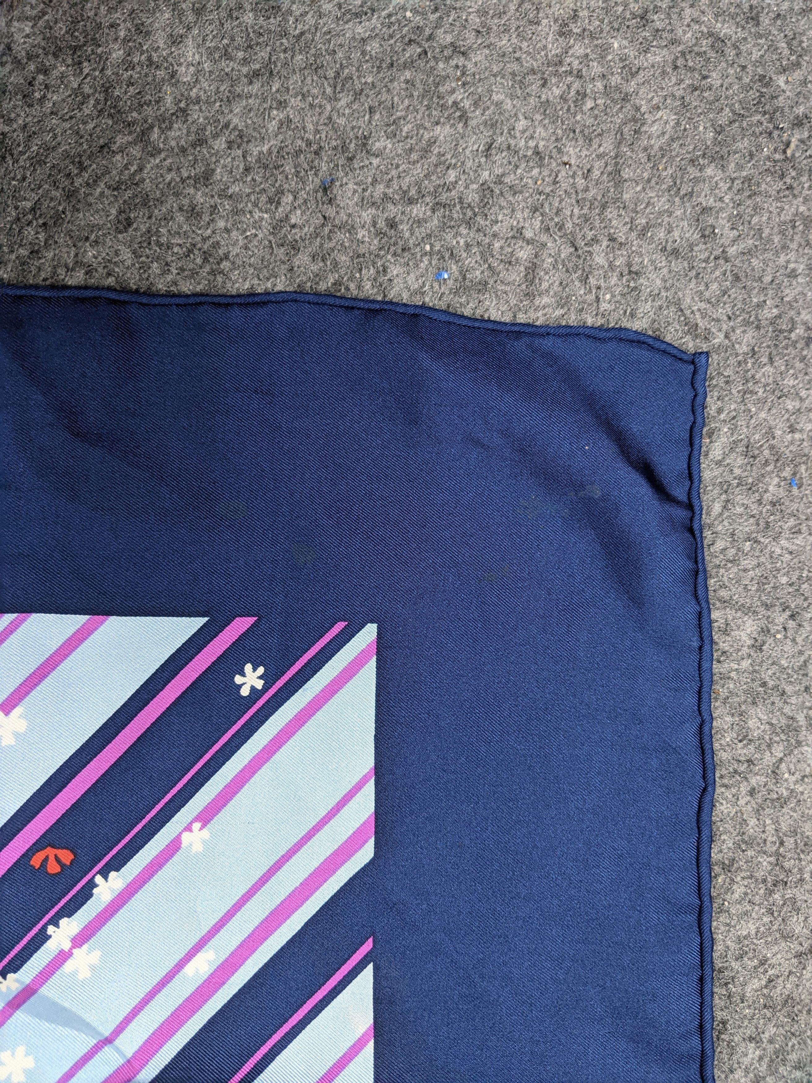 Christian Dior Monsieur Christian Dior Flower Silk Scarf Size ONE SIZE - 4 Thumbnail