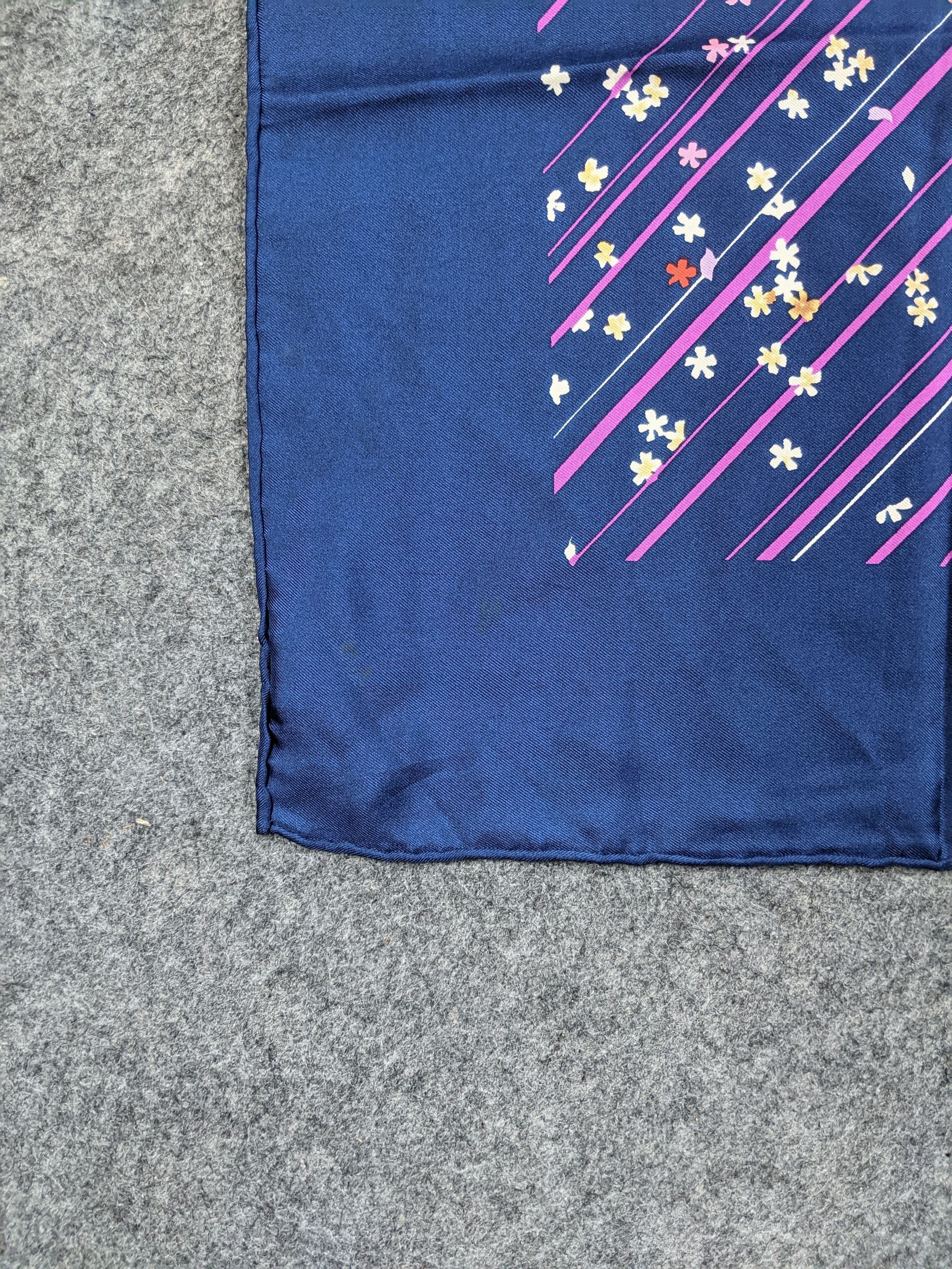 Christian Dior Monsieur Christian Dior Flower Silk Scarf Size ONE SIZE - 7 Thumbnail