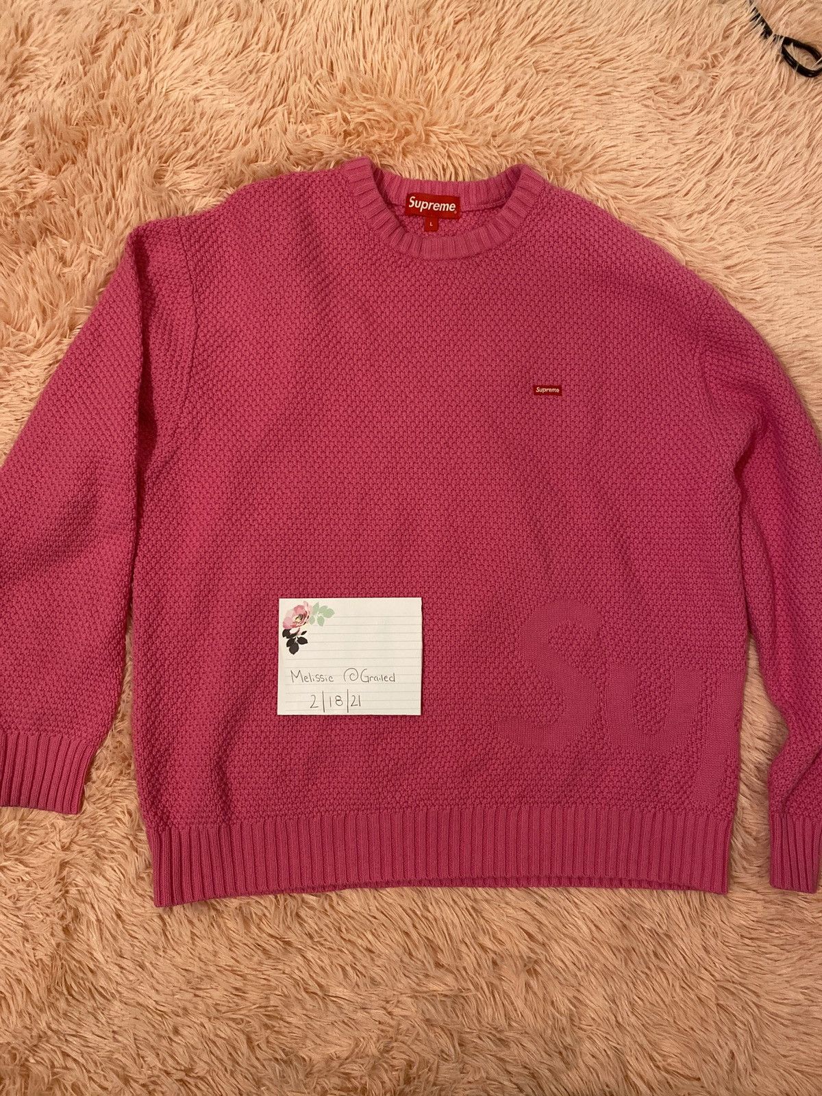 Supreme Supreme Textured Small Box Sweater | Grailed