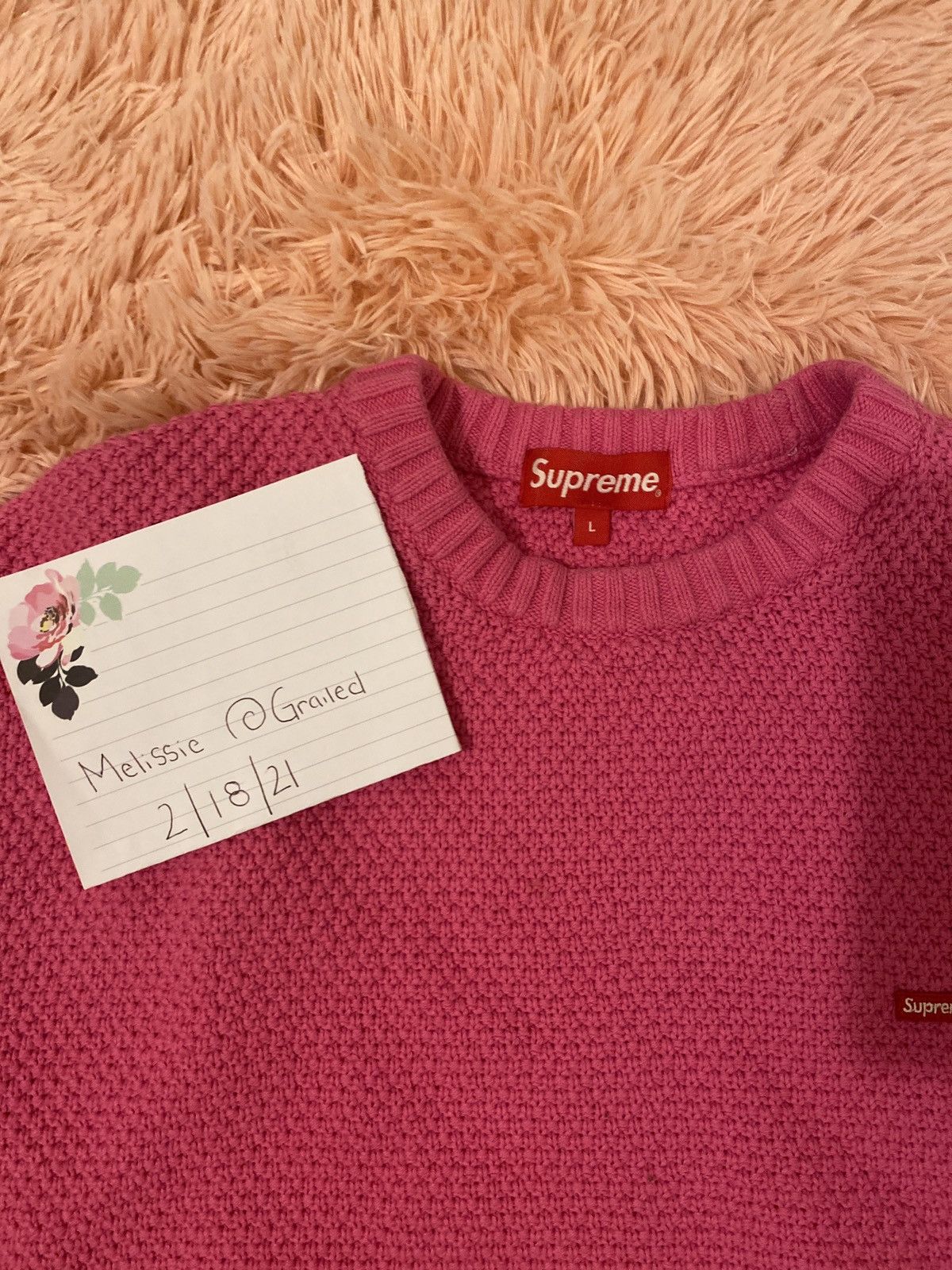 Supreme Supreme Textured Small Box Sweater | Grailed