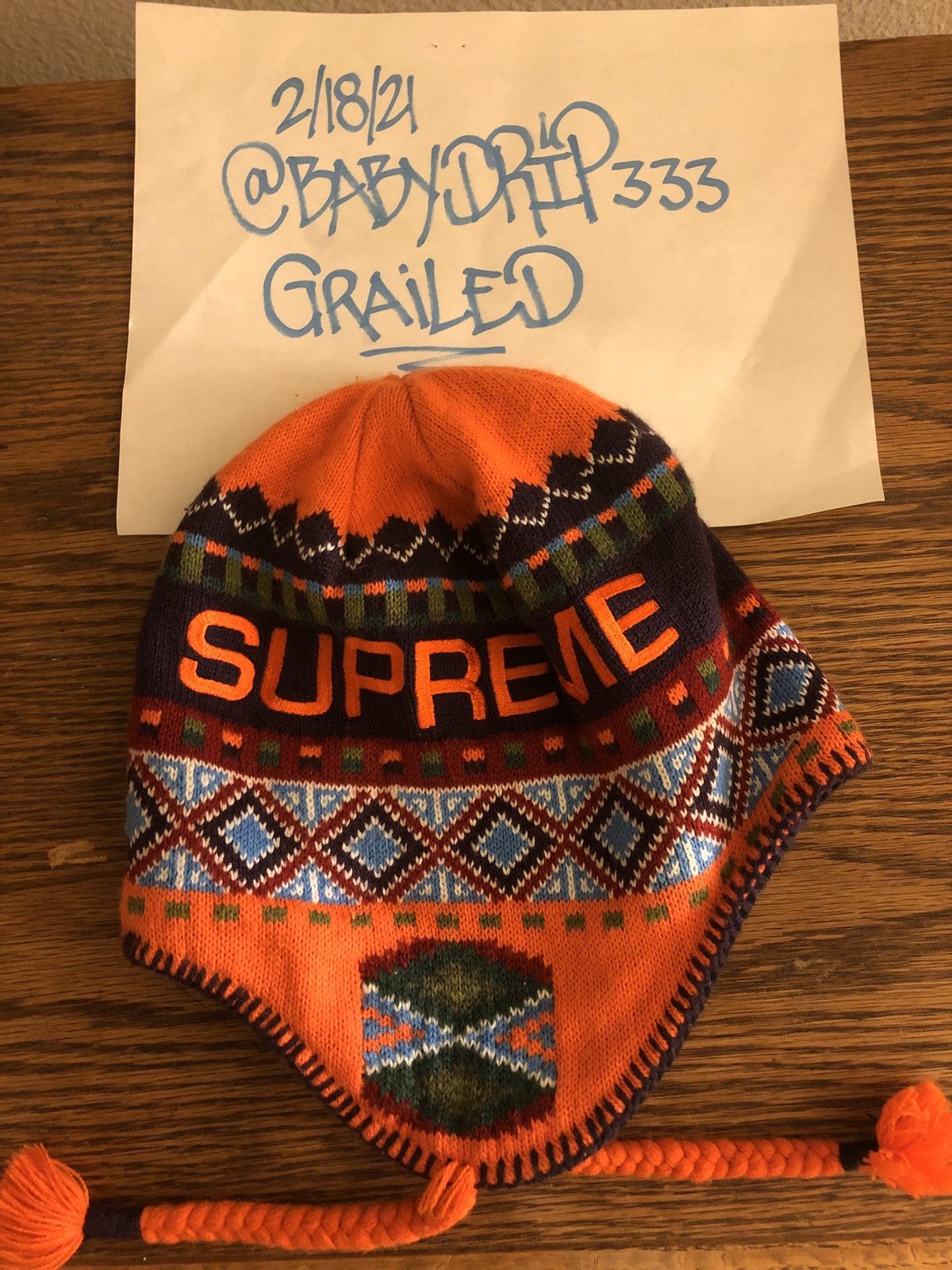 Supreme Nepali Earflap Beanie Grailed