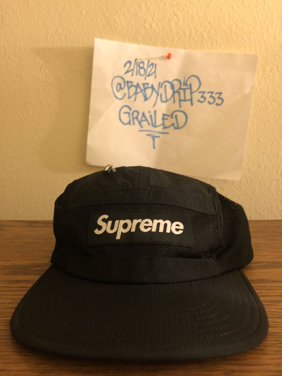 Bucket Hat Supreme Black Camp Hat Supreme X Mike Kelley Camp Cap