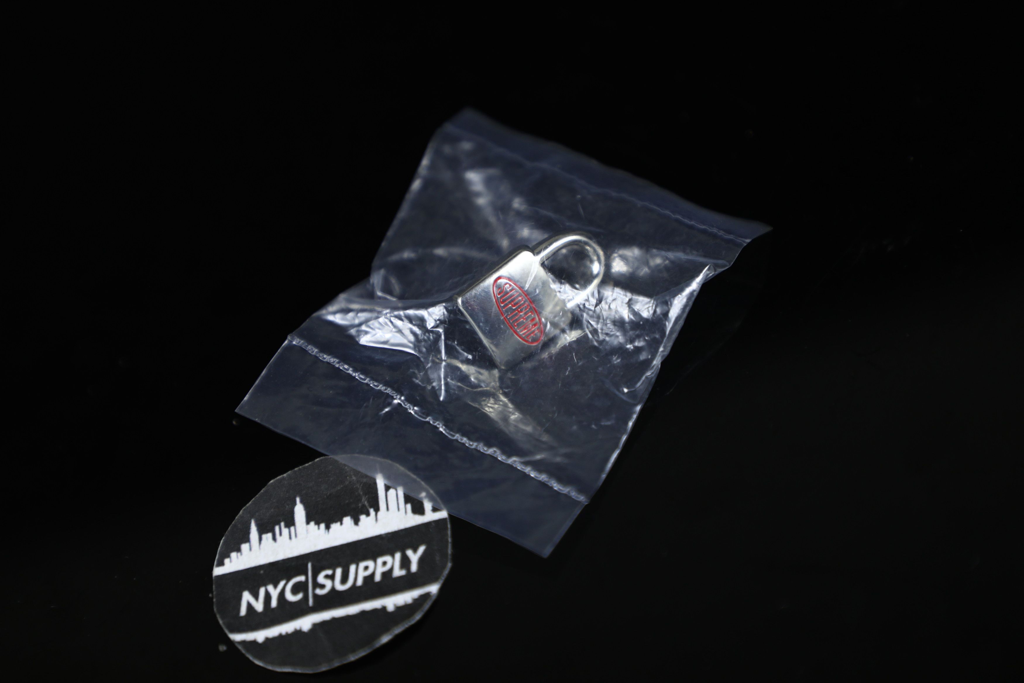 Supreme FW18 Supreme Lock Pin Silver Box Logo | Grailed
