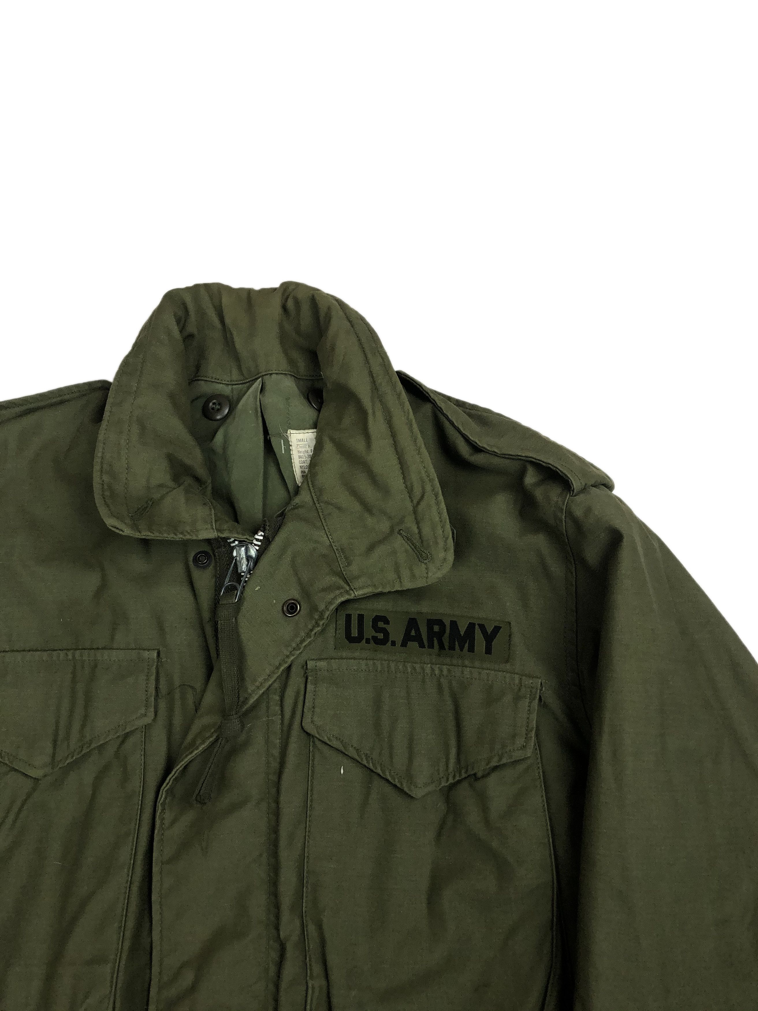 Vintage Vintage US Army Jacket Zip Up Coat Surplus Olive Green M | Grailed