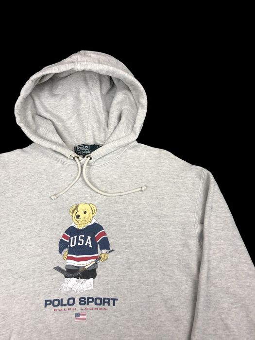 Ralph lauren best sale hockey bear hoodie