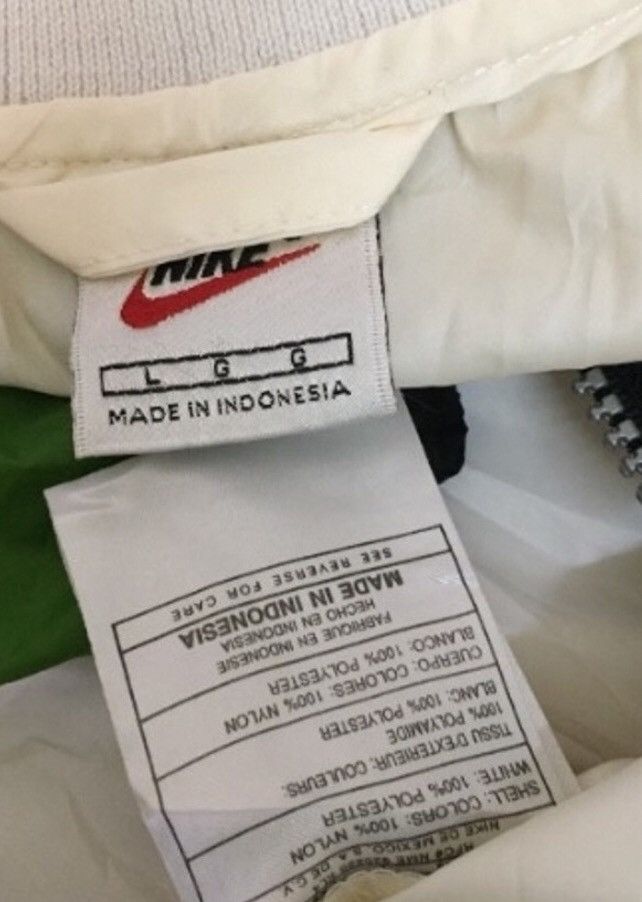 Nike × Vintage Vintage 90s Nike Swoosh Windbreaker jacket Size US L / EU 52-54 / 3 - 5 Thumbnail