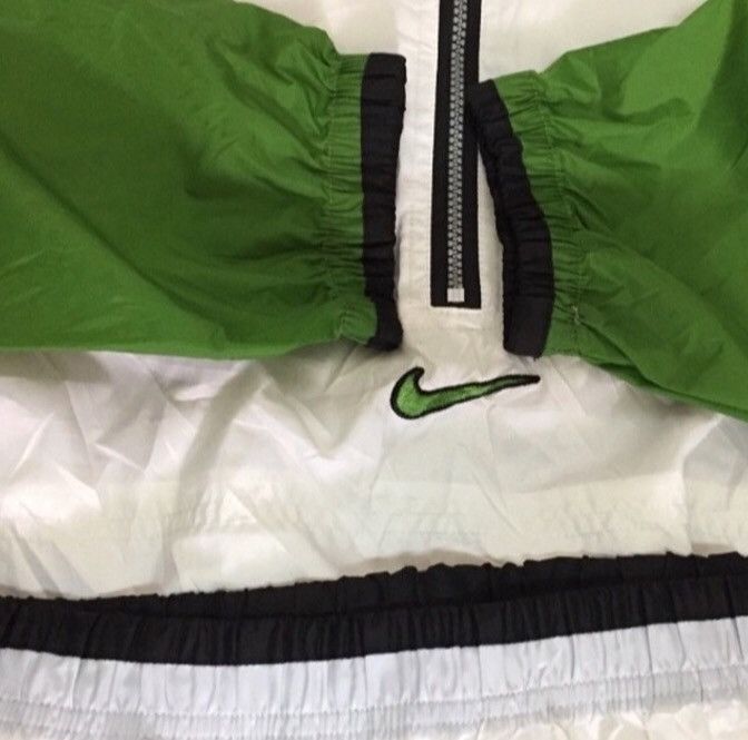 Nike × Vintage Vintage 90s Nike Swoosh Windbreaker jacket Size US L / EU 52-54 / 3 - 4 Thumbnail