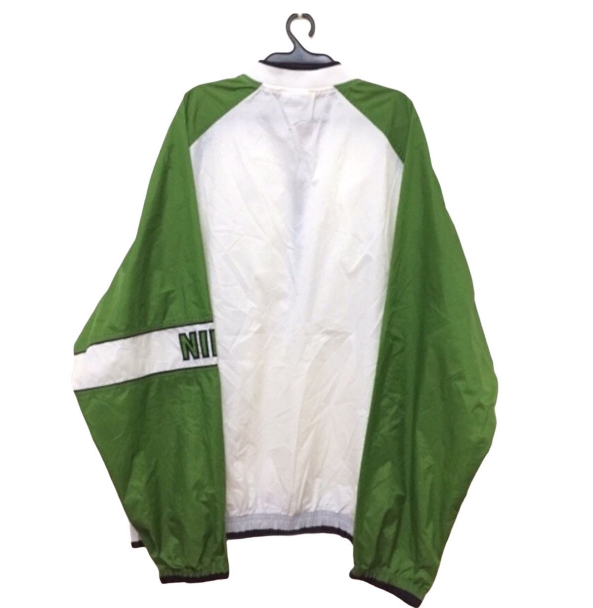 Nike × Vintage Vintage 90s Nike Swoosh Windbreaker jacket Size US L / EU 52-54 / 3 - 2 Thumbnail