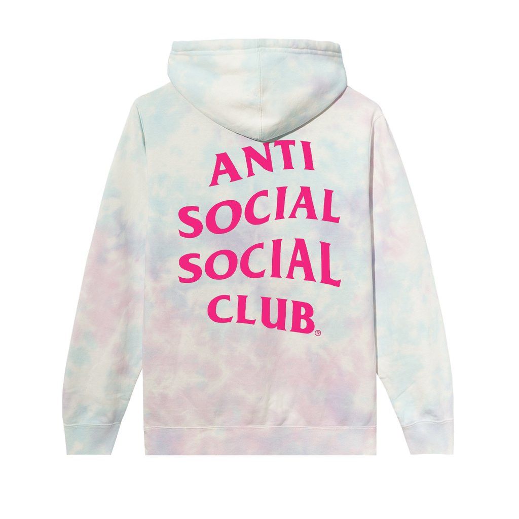 DS AW20 ASSC Pink Logo Ice Cream Paint Job Hoodie in hand