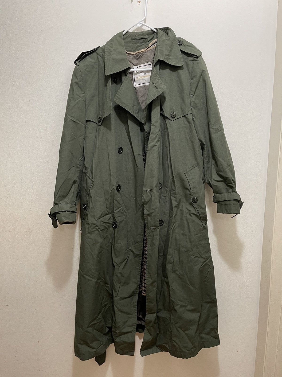 ジャケット・アウター Christian Dior Monsieur Vintage Trench Vintage Christian Dior Monsieur Khaki Classic Trench Coat