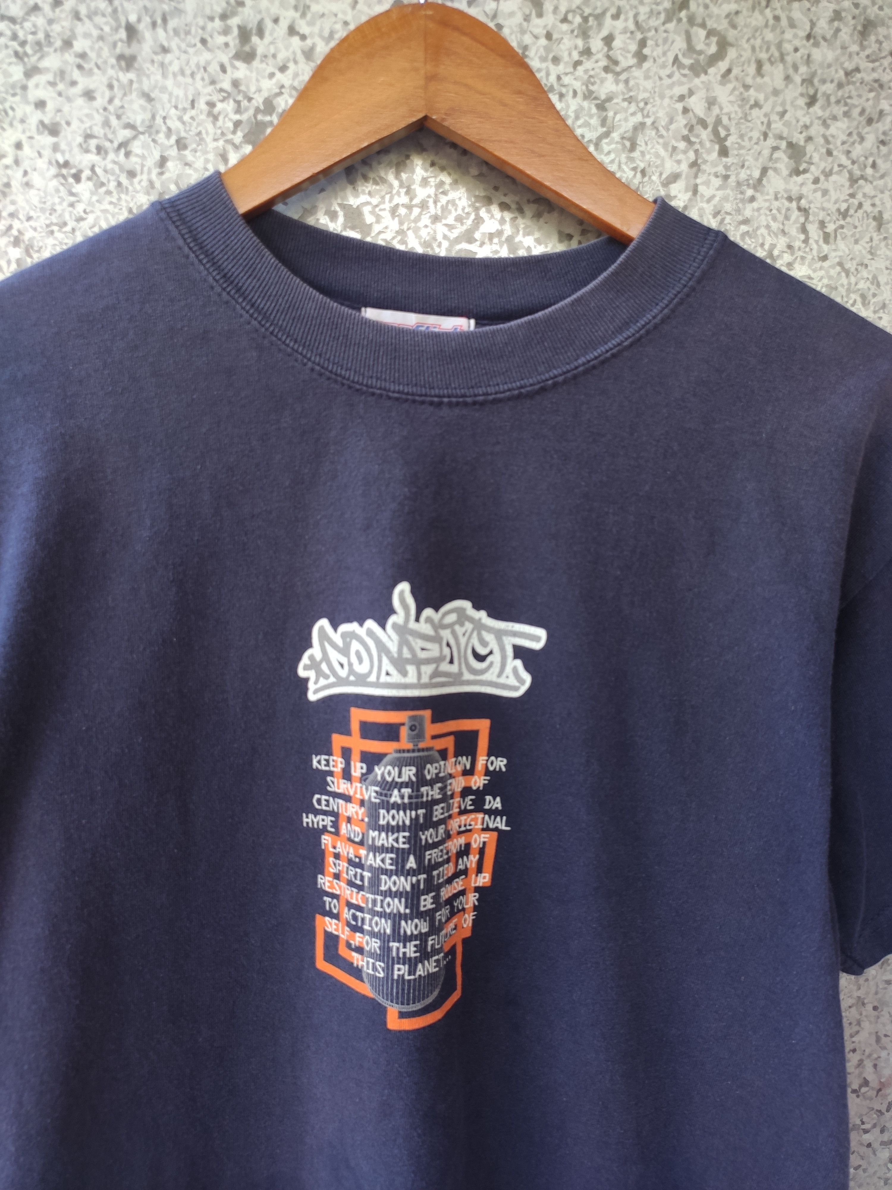 Japanese Brand 🔥 Conflict t shirt street wear Size US M / EU 48-50 / 2 - 2 Thumbnail