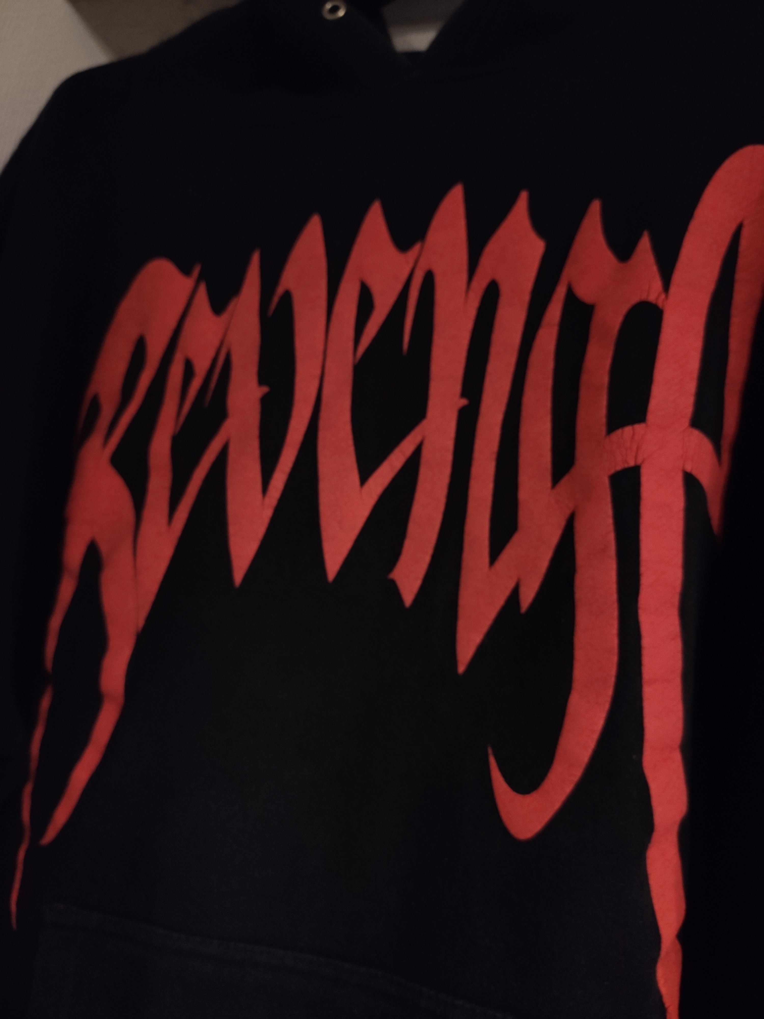 Revenge Revenge “Archive” Hoodie Black/Red Size US XL / EU 56 / 4 - 5 Thumbnail