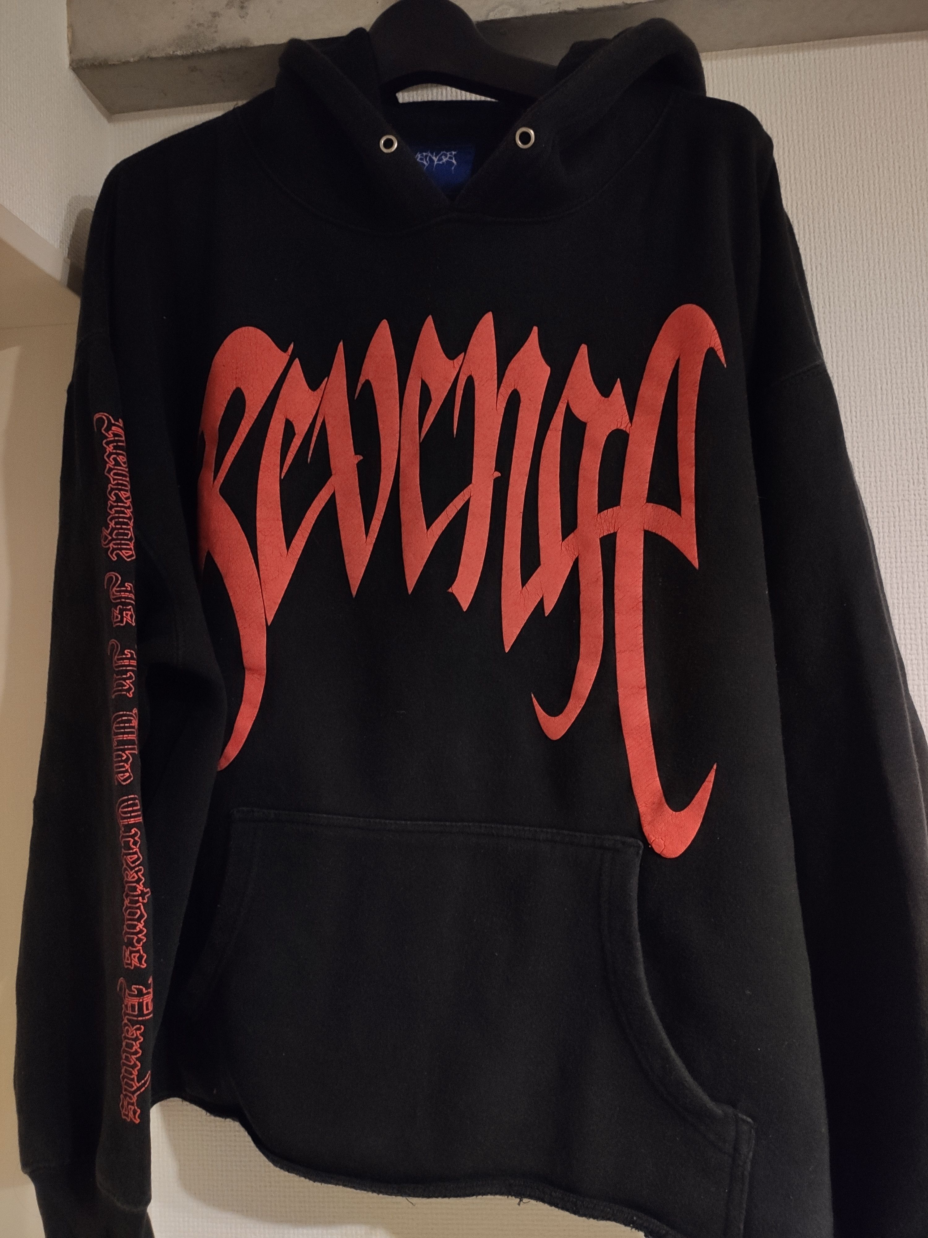 Revenge Revenge “Archive” Hoodie Black/Red Size US XL / EU 56 / 4 - 1 Thumbnail