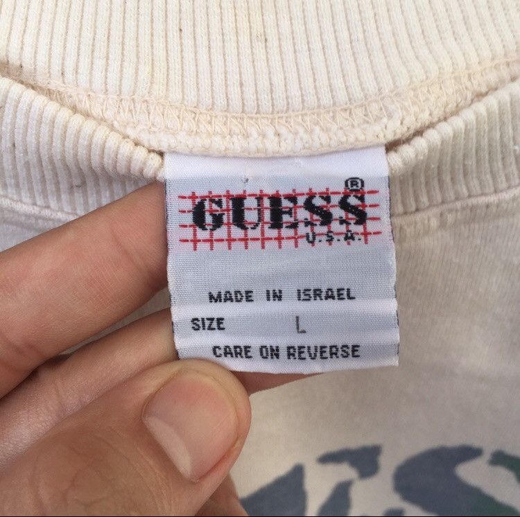 Georges Marciano Vintage 90s Guess George Marciano Big Logo Sweatshirt | XXS Size US XXS / EU 40 - 4 Thumbnail