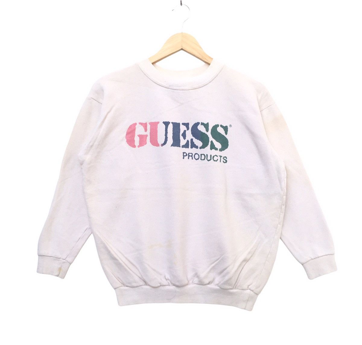 Georges Marciano Vintage 90s Guess George Marciano Big Logo Sweatshirt | XXS Size US XXS / EU 40 - 1 Thumbnail