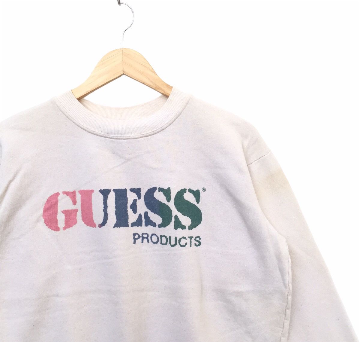 Georges Marciano Vintage 90s Guess George Marciano Big Logo Sweatshirt | XXS Size US XXS / EU 40 - 2 Thumbnail