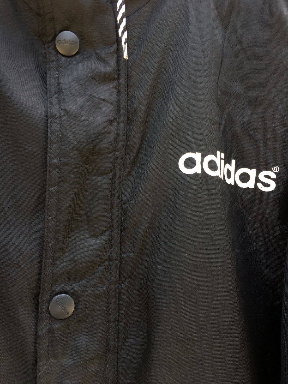 Adidas Vintage Adidas 3 Line Biglogo Puffed Hoodie Size US XL / EU 56 / 4 - 18 Thumbnail