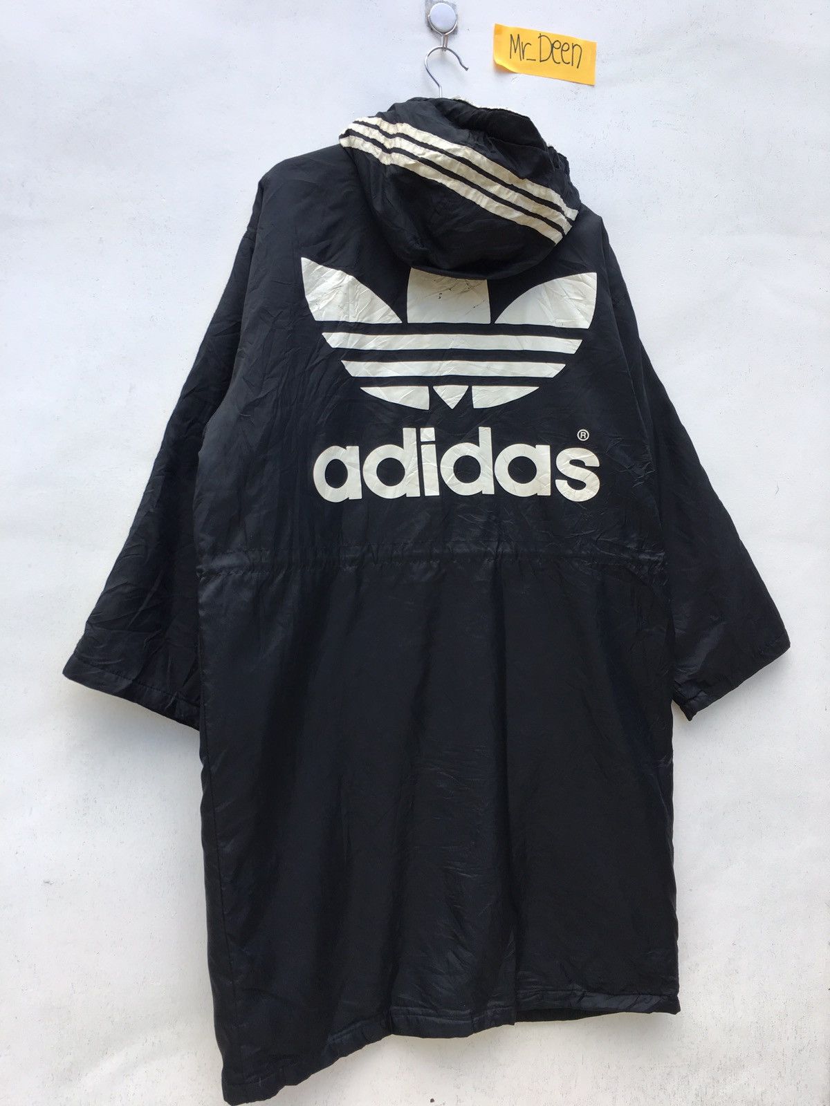 Adidas Vintage Adidas 3 Line Biglogo Puffed Hoodie Size US XL / EU 56 / 4 - 2 Thumbnail
