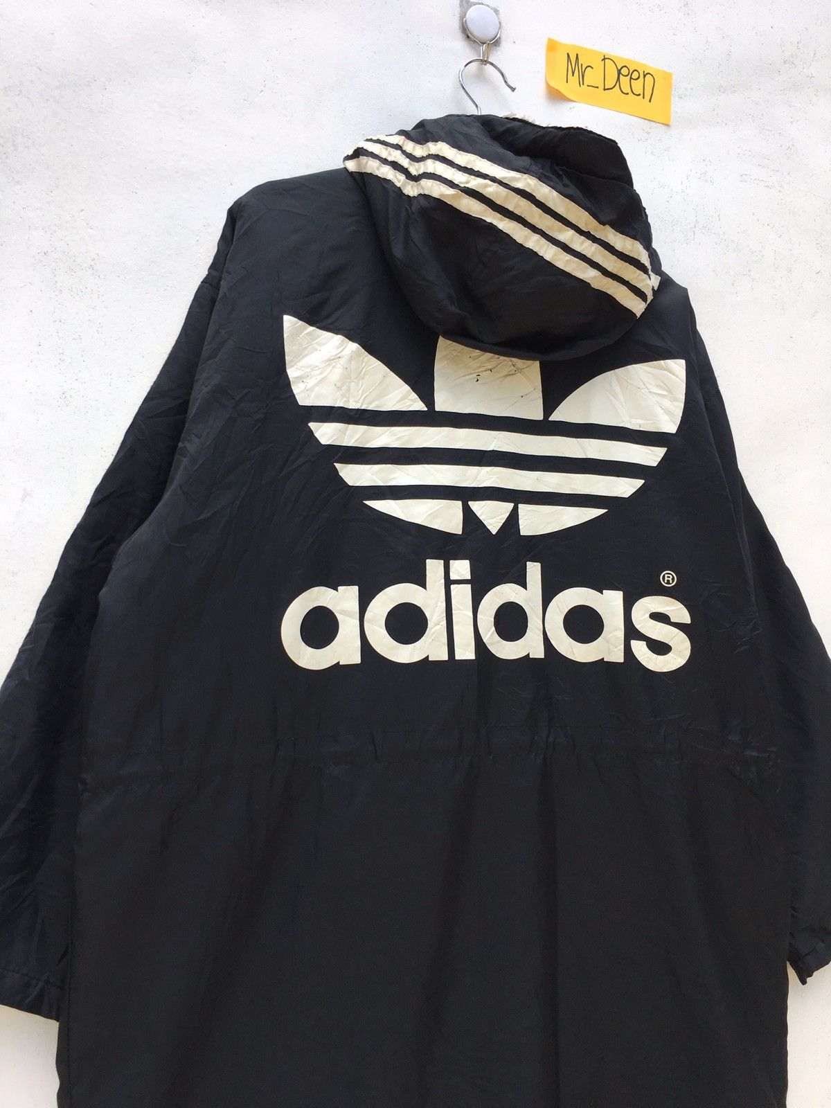 Adidas Vintage Adidas 3 Line Biglogo Puffed Hoodie Size US XL / EU 56 / 4 - 5 Thumbnail