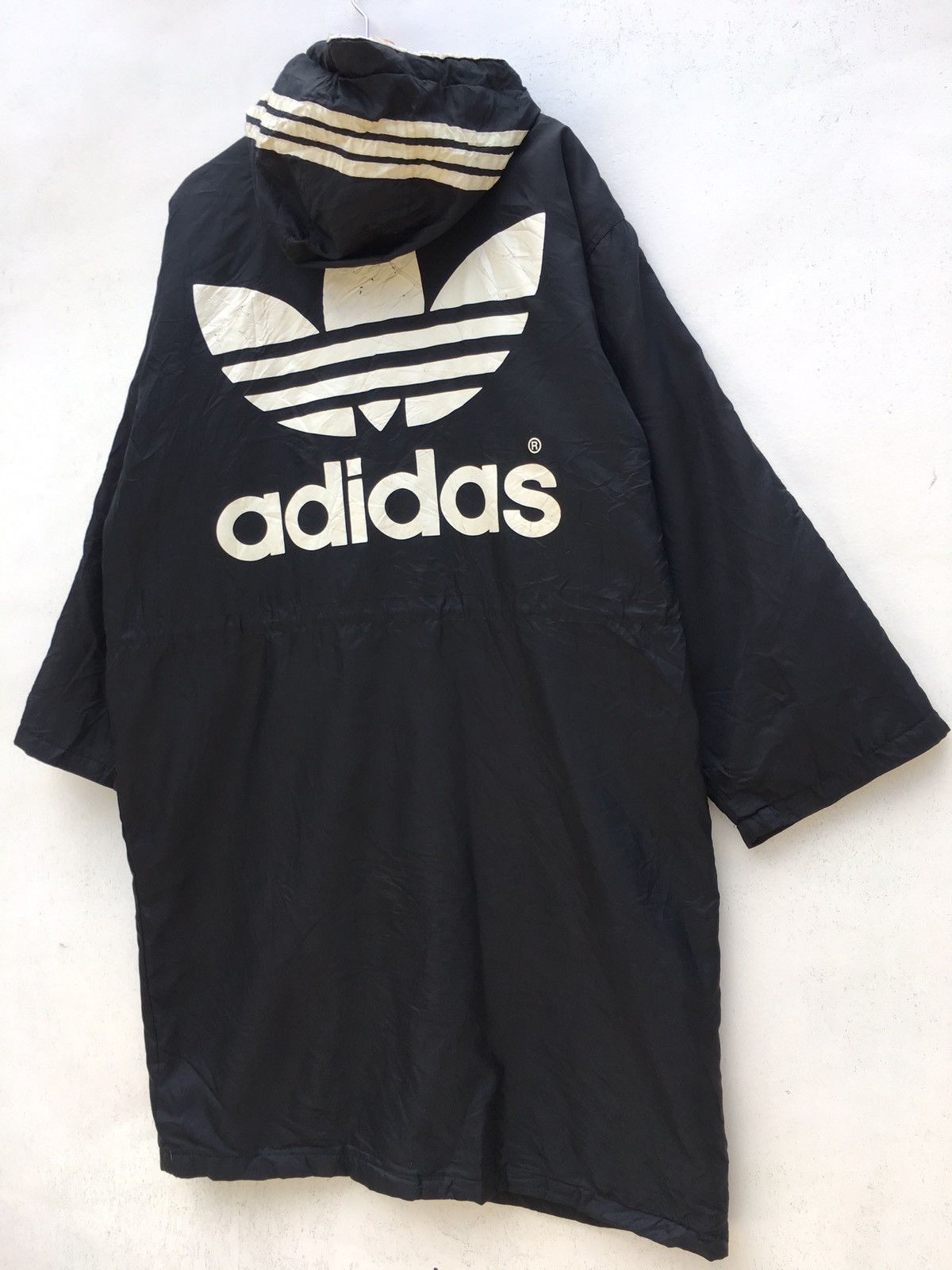 Adidas Vintage Adidas 3 Line Biglogo Puffed Hoodie Size US XL / EU 56 / 4 - 3 Thumbnail