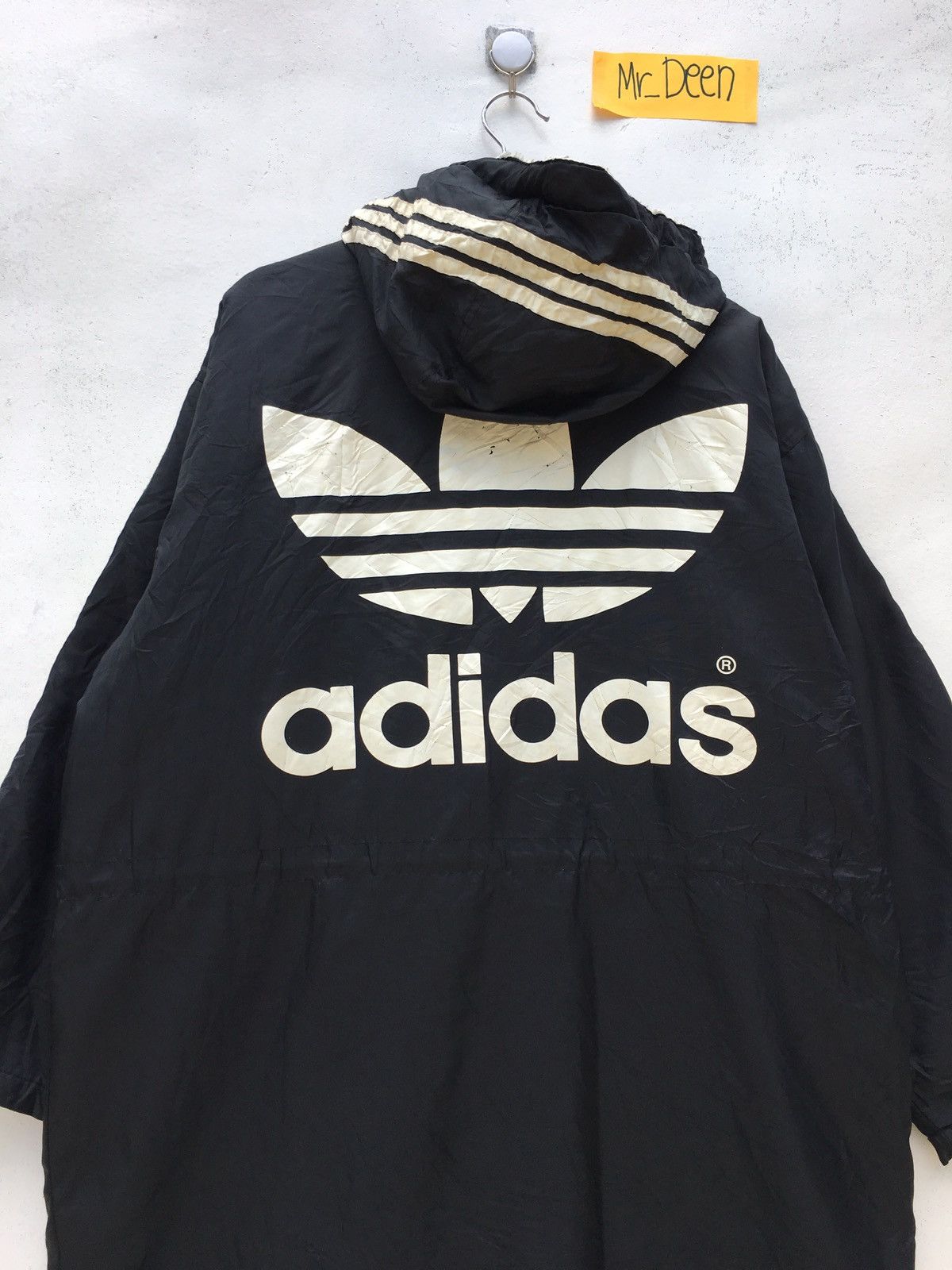 Adidas Vintage Adidas 3 Line Biglogo Puffed Hoodie Size US XL / EU 56 / 4 - 4 Thumbnail