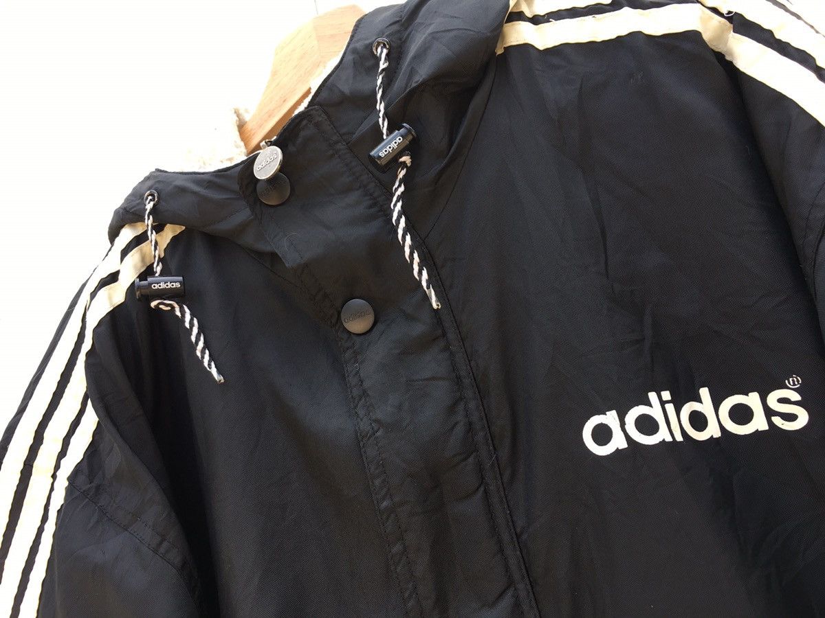 Adidas Vintage Adidas 3 Line Biglogo Puffed Hoodie Size US XL / EU 56 / 4 - 17 Thumbnail