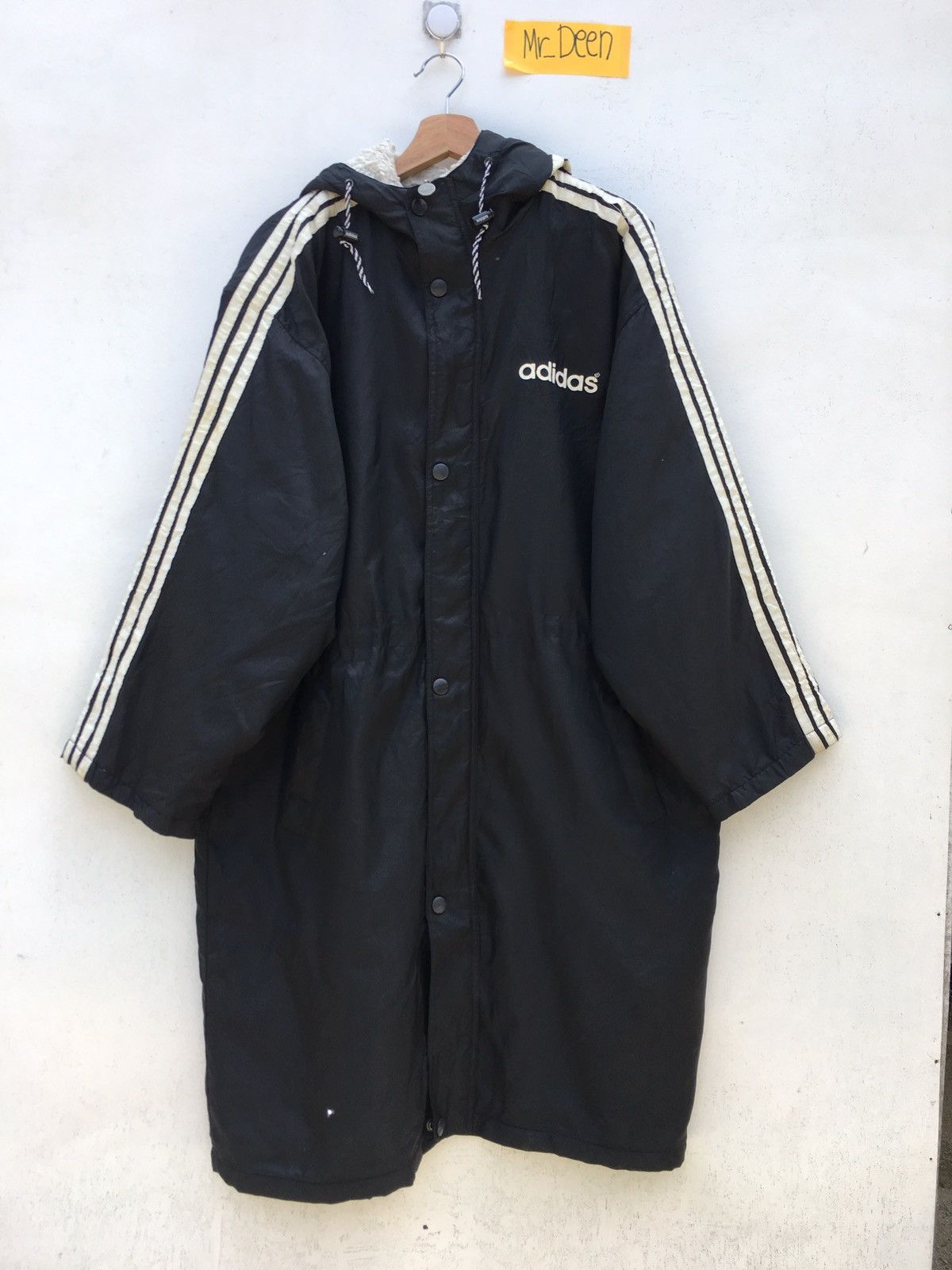 Adidas Vintage Adidas 3 Line Biglogo Puffed Hoodie Size US XL / EU 56 / 4 - 11 Thumbnail
