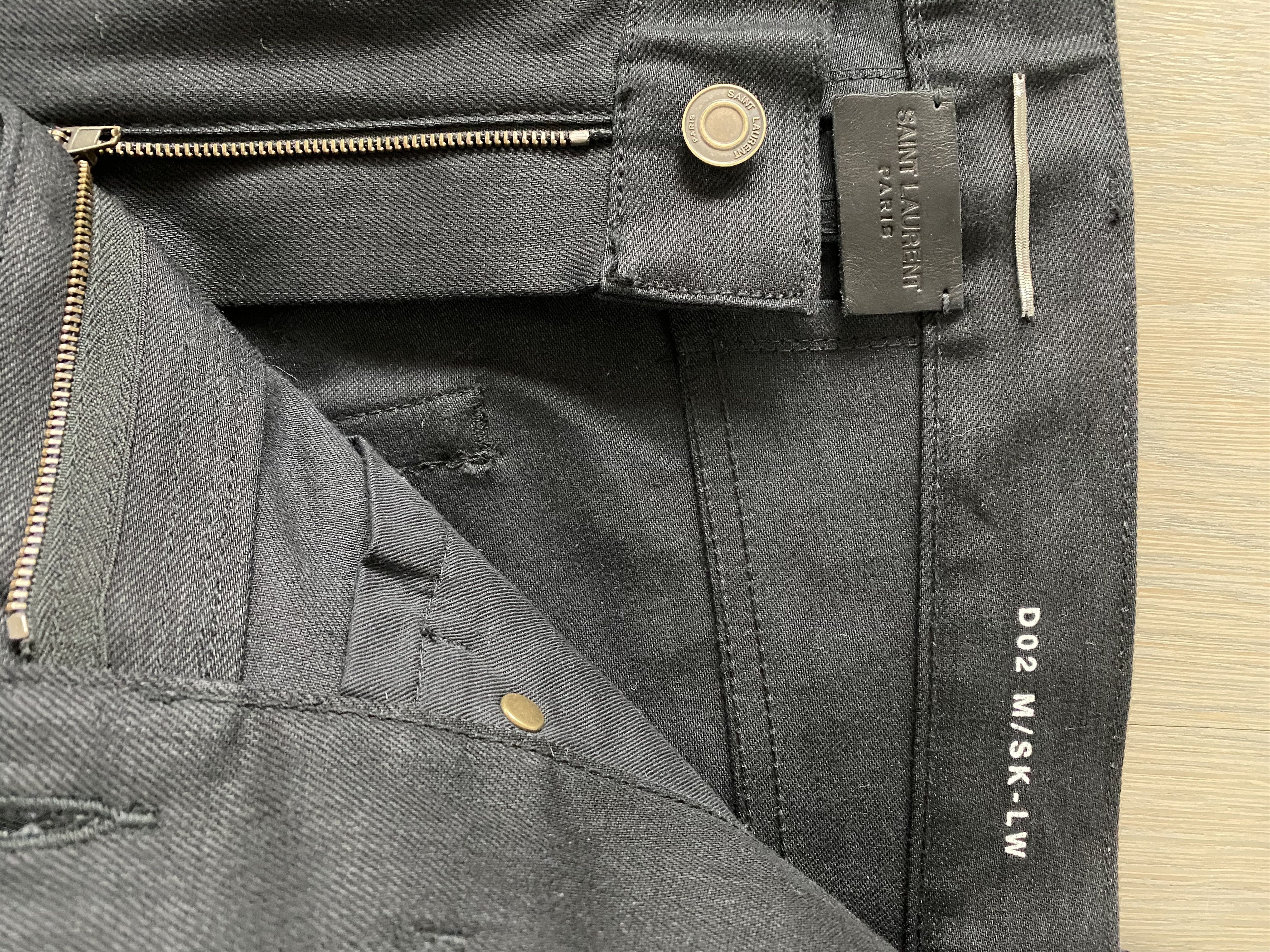 Hedi Slimane × Saint Laurent Paris 2015 D02 in Black Denim Size US 31 - 3 Thumbnail