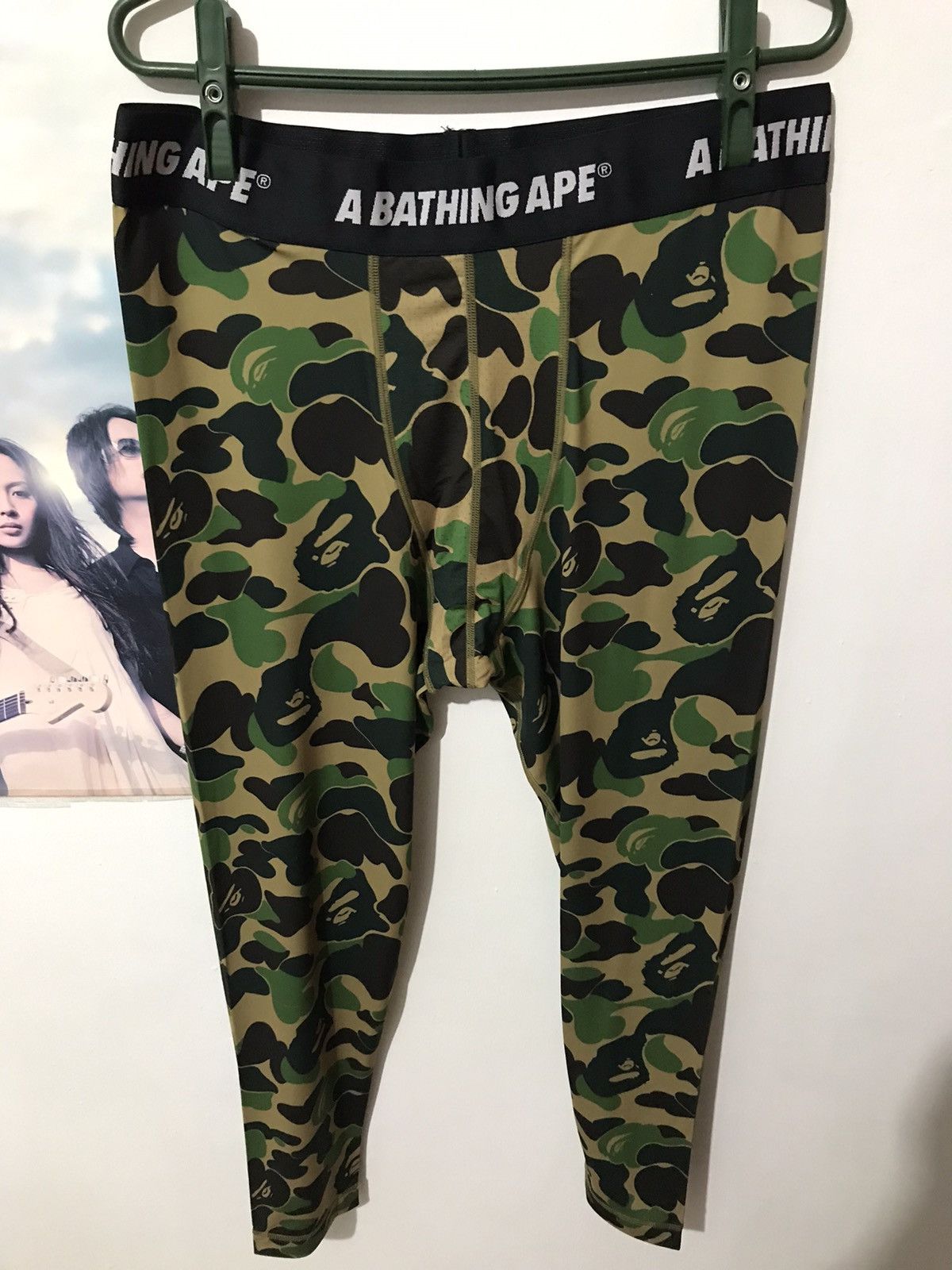 image of Adidas Sb Tights in Green, Men's (Size 34)