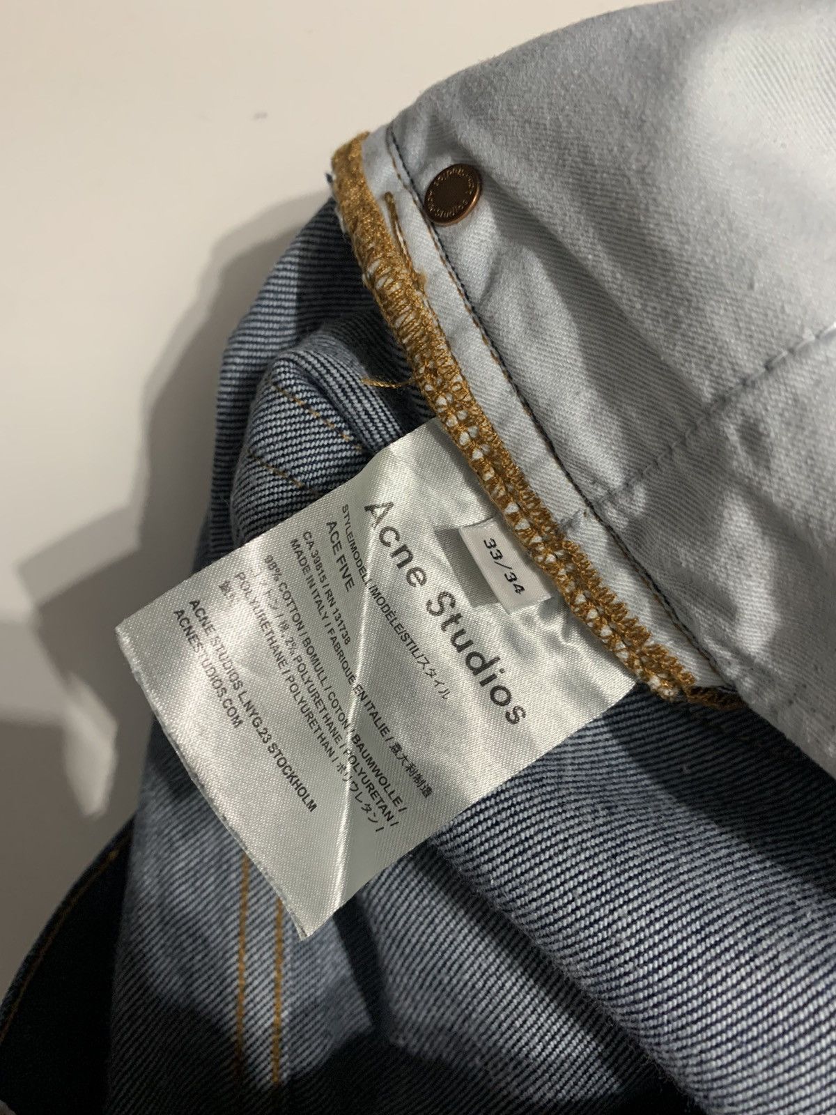 Acne Studios Acne studios jeans blue (33/34) ace five Size US 33 - 5 Thumbnail
