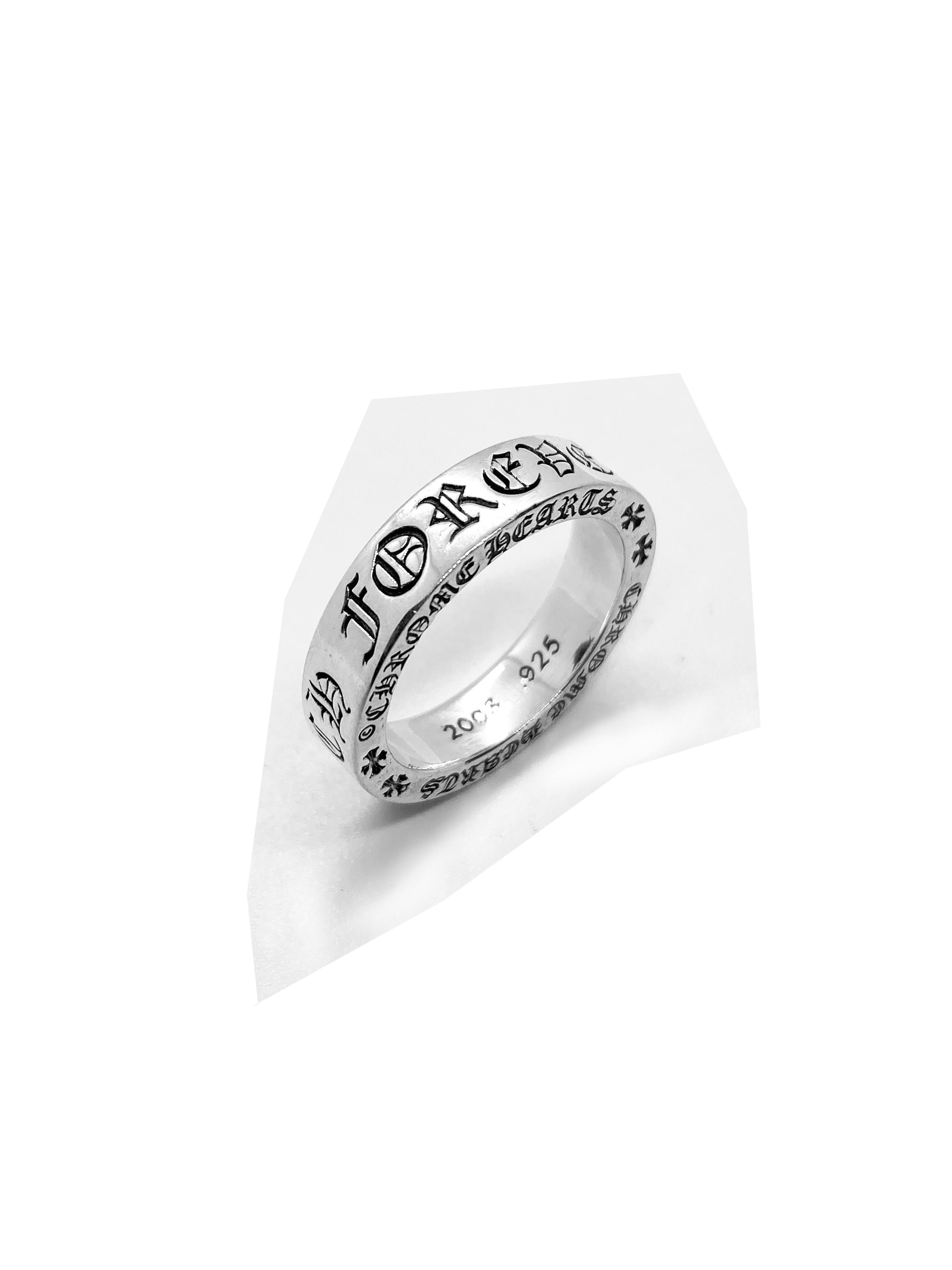 Chrome Hearts Chrome Hearts CH Forever 6MM Spacer Ring // Sz