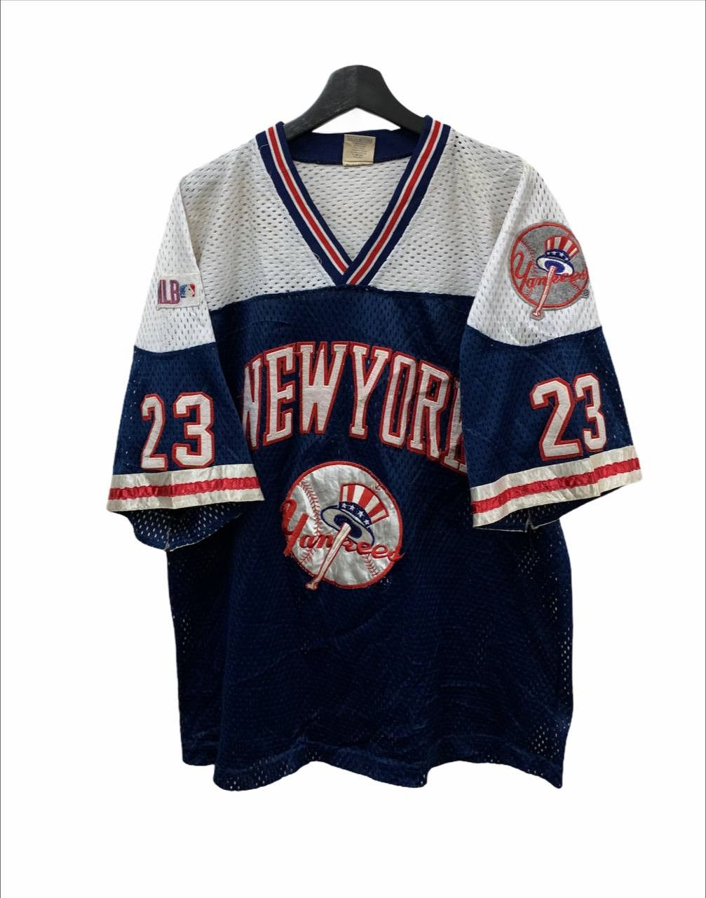 MLB Vintage Yankees Mlb Champion Baseball Mesh Net Shirt Raglan Size US L / EU 52-54 / 3 - 1 Thumbnail