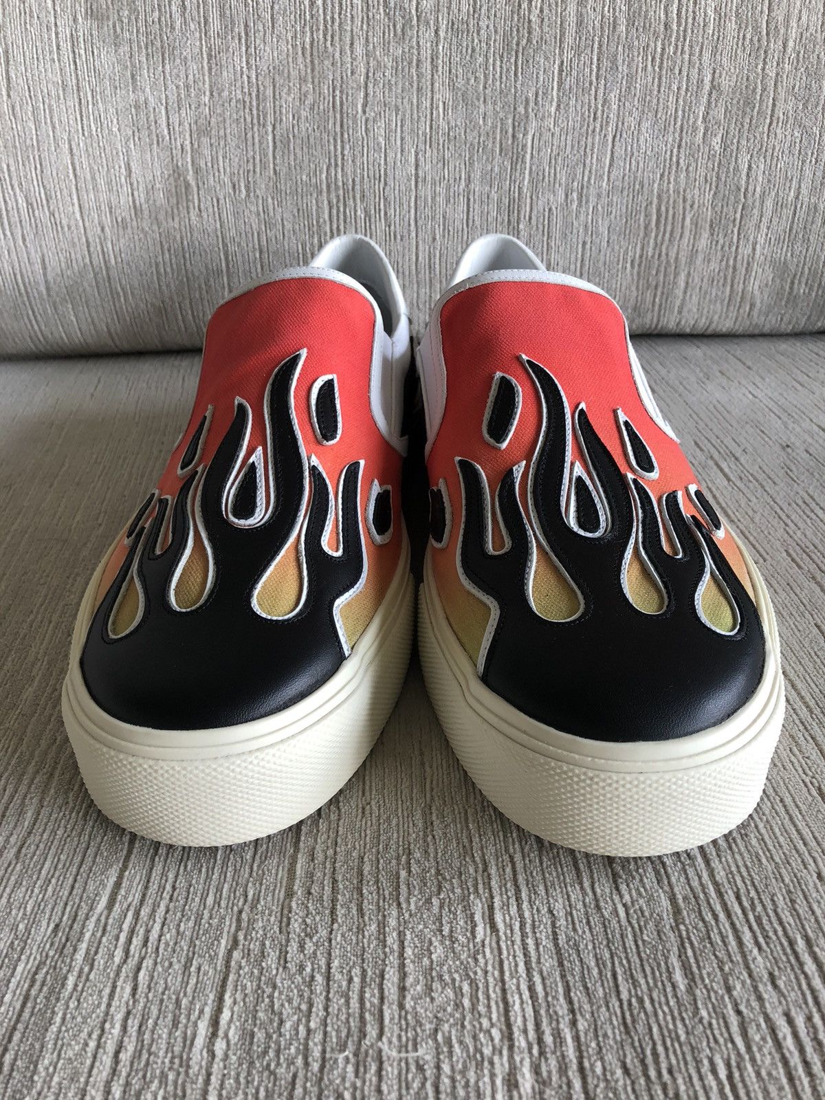 Amiri AMIRI ✖️ VANS Flame Red and White Slip-ones | Grailed display picture 2