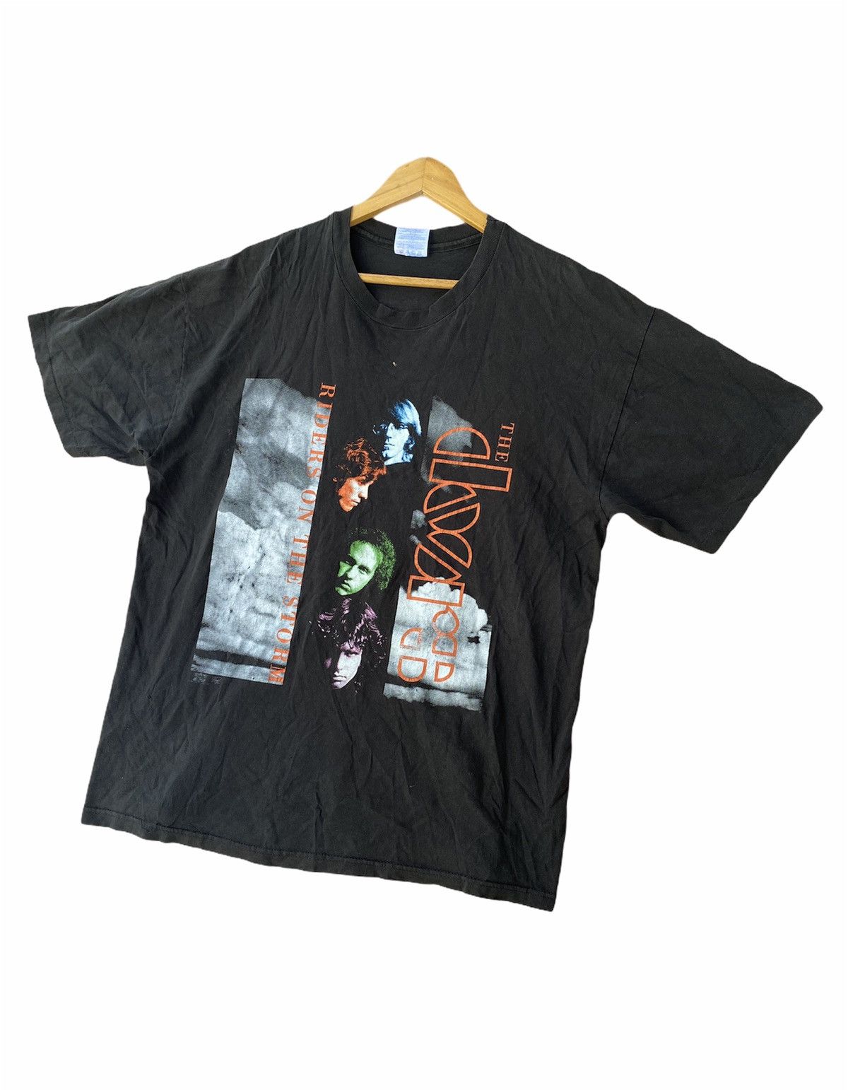 Band Tees × Vintage Vintage The Doors Riders On The Storm Tee Size US XL / EU 56 / 4 - 4 Thumbnail