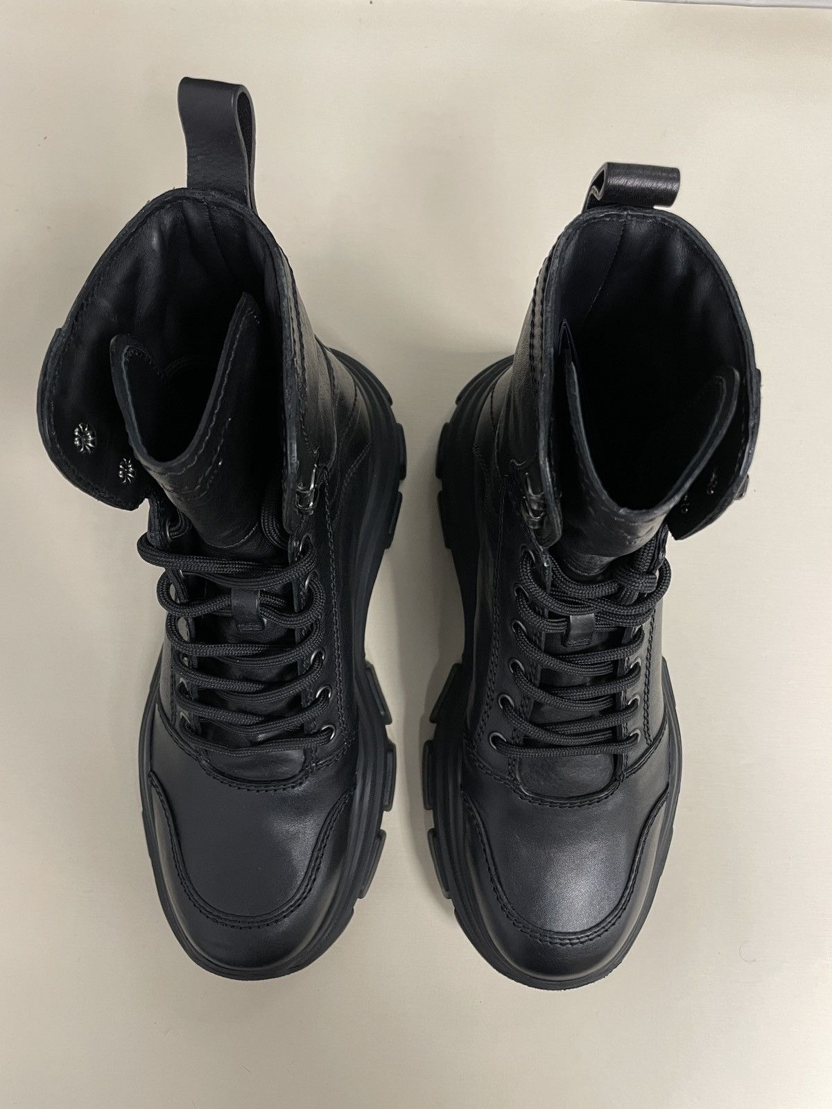 Prada Prada Leather Chunky Sole Combat Boots Size US 7 / EU 40 - 7 Thumbnail