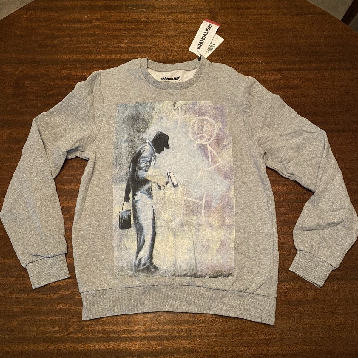 Eleven Paris Brand NWT Banksy x Eleven Paris Sweatshirt - Size Medium Size US M / EU 48-50 / 2 - 1 Thumbnail