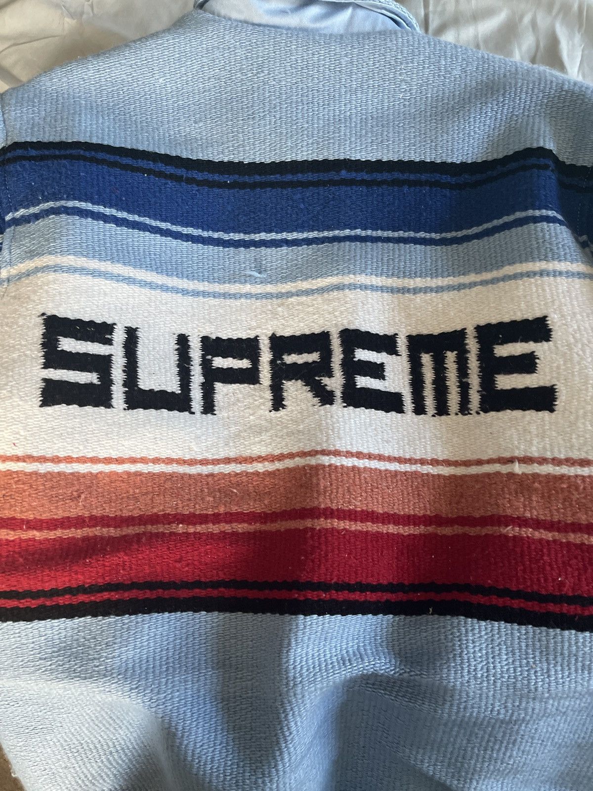 SUPREME SUPREME online Tlaxcala Blanket Jacket Black Unisex medium only