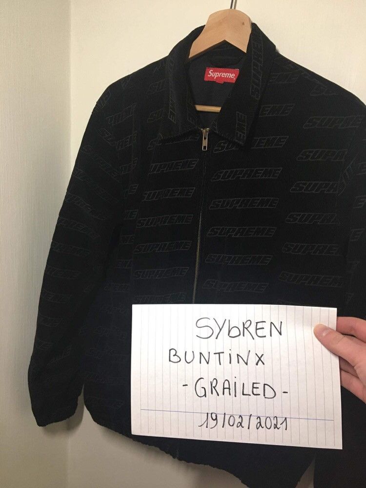 Supreme Debossed Logo Corduroy Jacket | Grailed