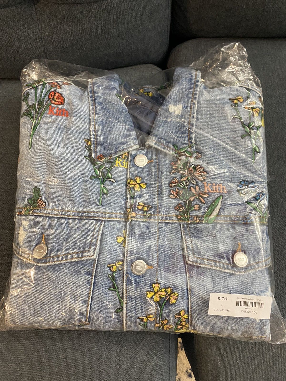 Kith Kith Ellis Floral Denim Jacket | Grailed