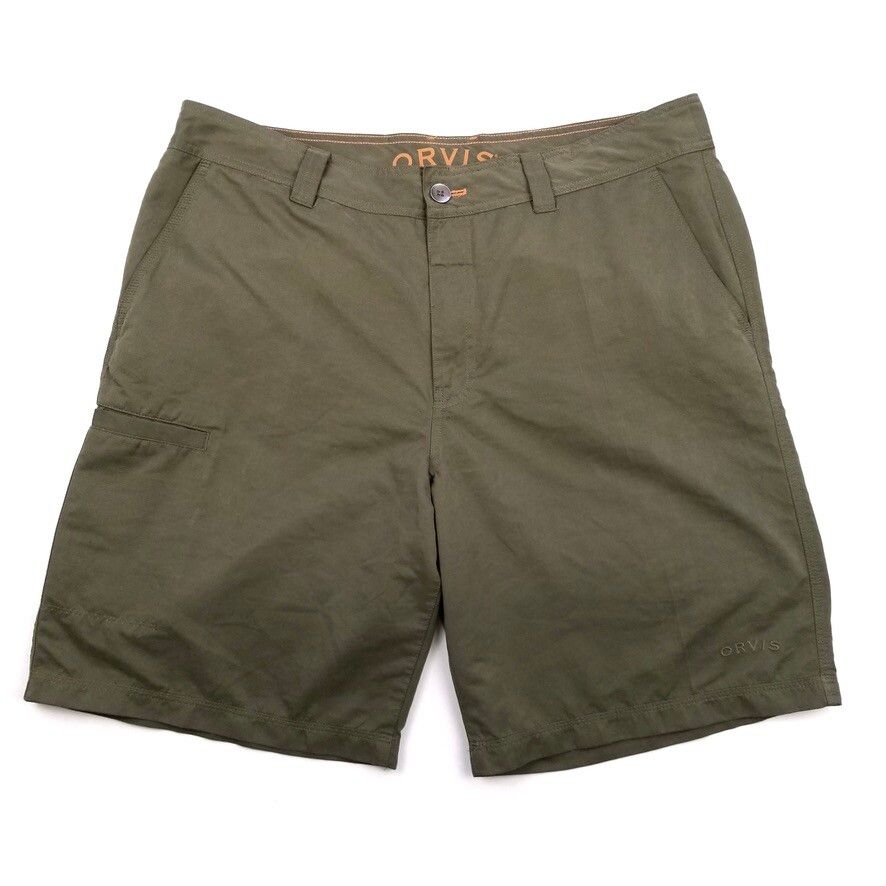 Orvis Shorts Mens 36 Green Fishing Camping Outdoors Stretch Tech Cargo  Casual