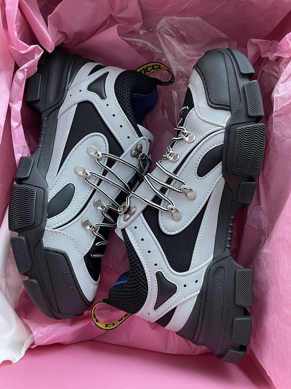 Gucci Limited Edition Gucci Runway Flashtrek Reflective Sneaker Size US 10 / EU 43 - 22 Thumbnail