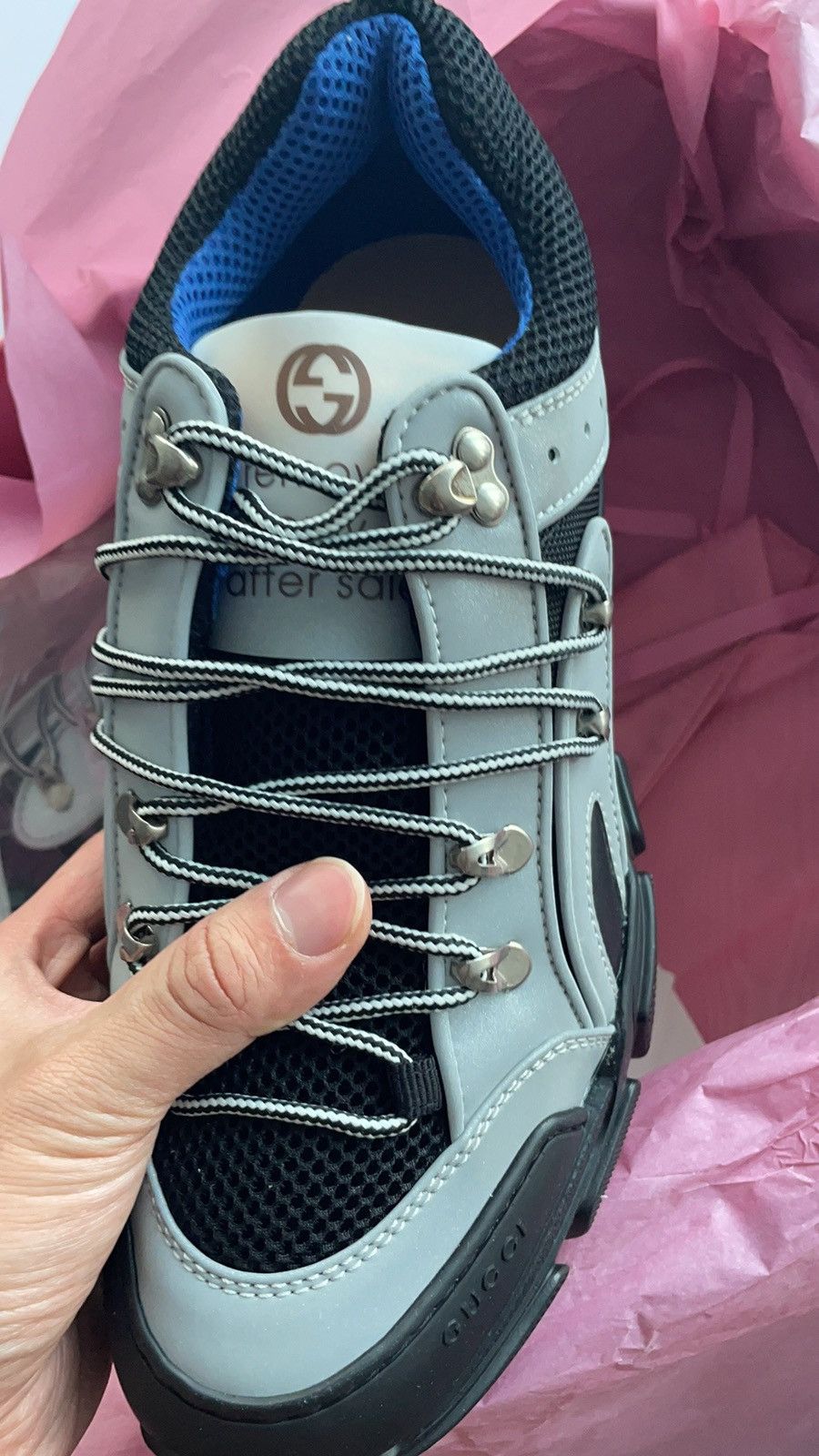 Gucci Limited Edition Gucci Runway Flashtrek Reflective Sneaker Size US 10 / EU 43 - 5 Thumbnail