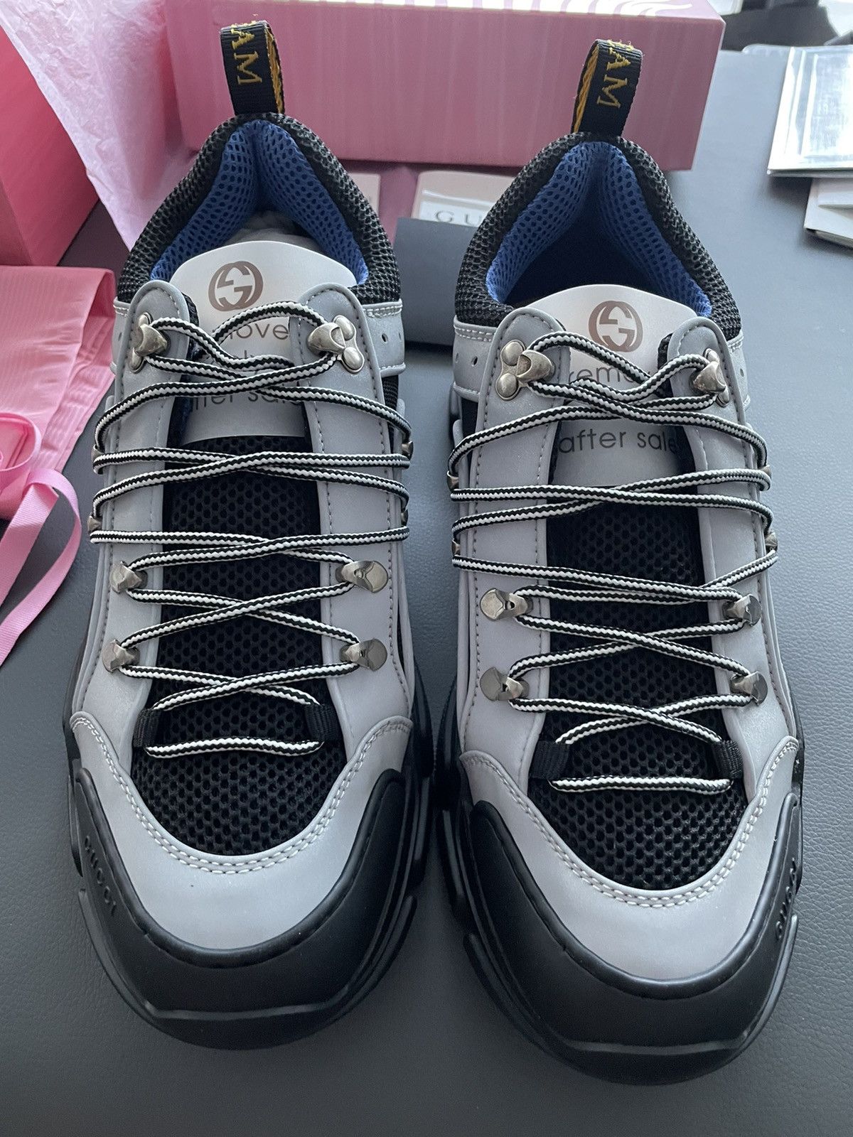 Gucci Limited Edition Gucci Runway Flashtrek Reflective Sneaker Size US 10 / EU 43 - 17 Thumbnail