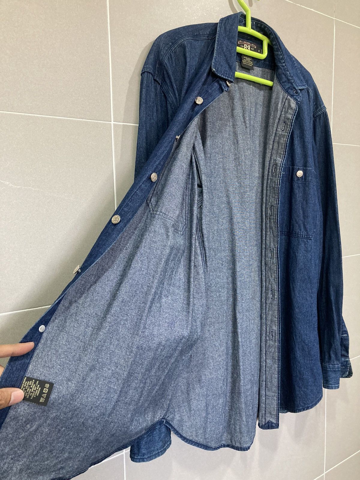 Polo Ralph Lauren RRL Double RL Ralph Lauren Indigo Denim Work Shirt M Size US M / EU 48-50 / 2 - 8 Thumbnail