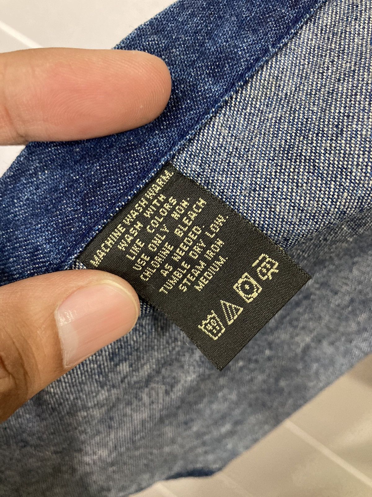 Polo Ralph Lauren RRL Double RL Ralph Lauren Indigo Denim Work Shirt M Size US M / EU 48-50 / 2 - 12 Thumbnail